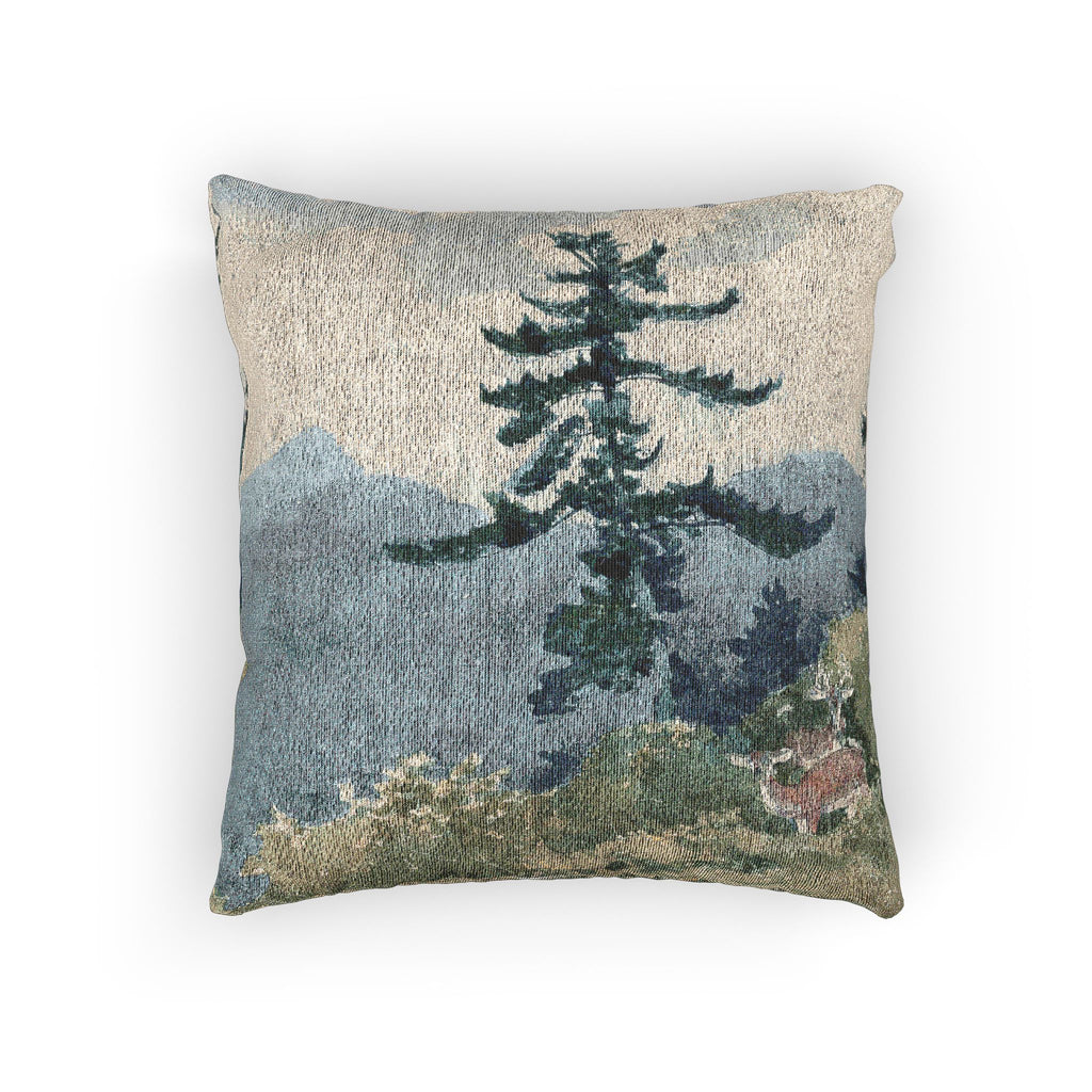 Winslow Homer - North Woods Club, Adirondacks (The Interrupted Tete-a-Tete) | Woven Pillow