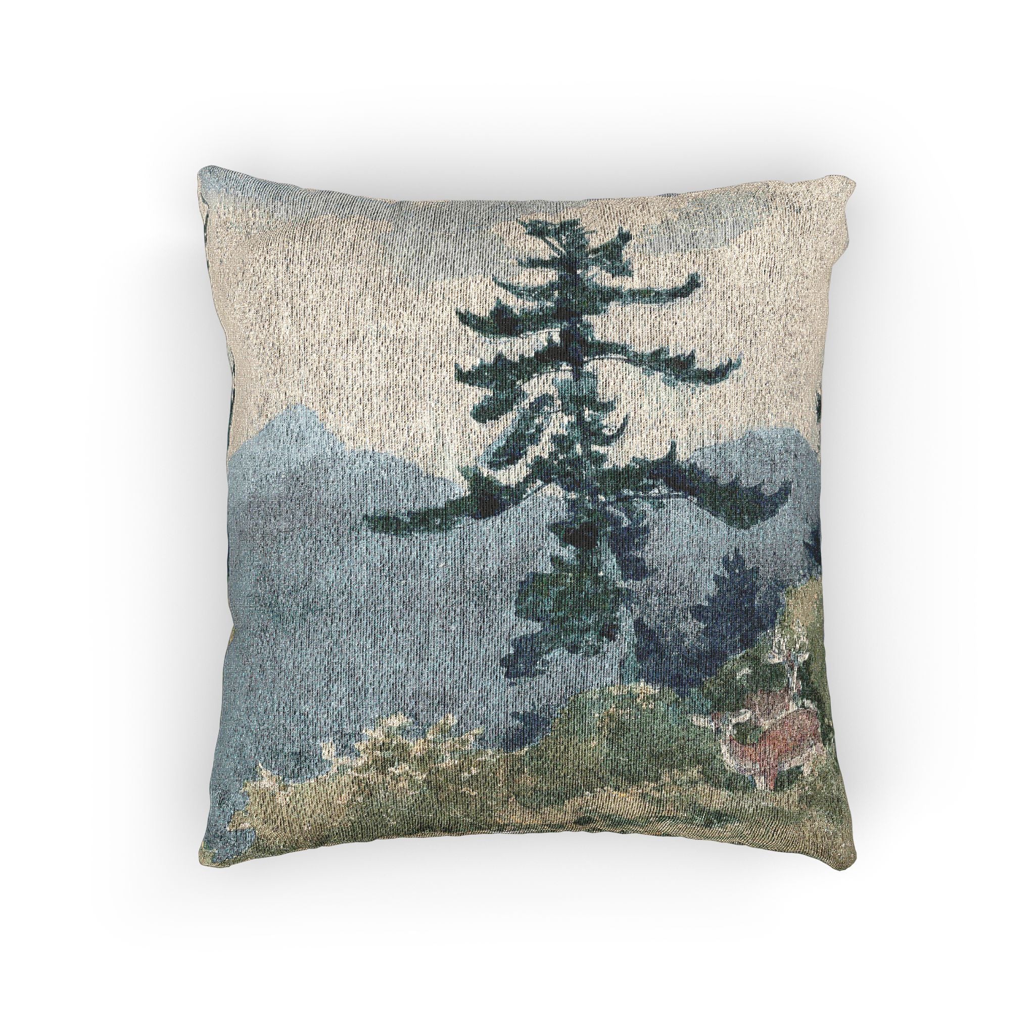 Winslow Homer - North Woods Club, Adirondacks (The Interrupted Tete-a-Tete) | Woven Pillow