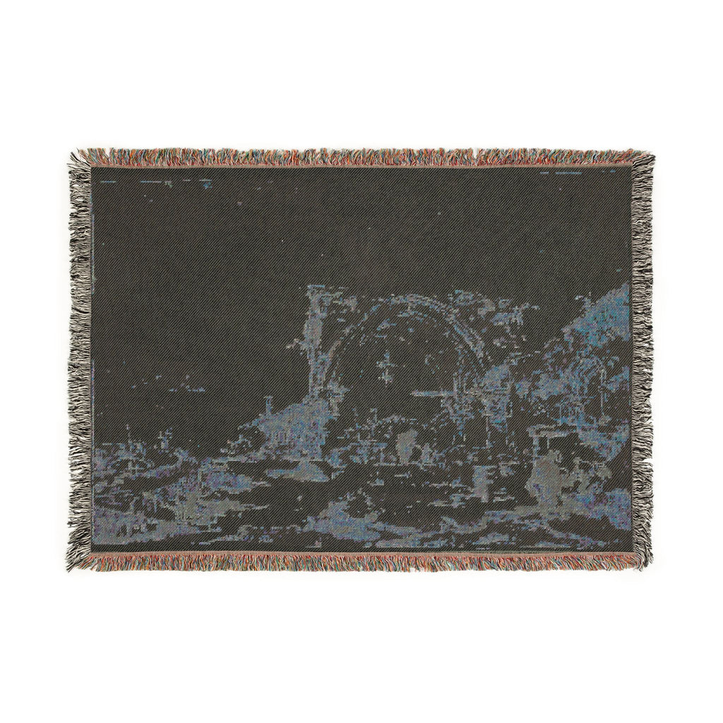 Francesco Guardi - A Capriccio with a Ruined Gothic Arch | Woven Tapestry Blanket