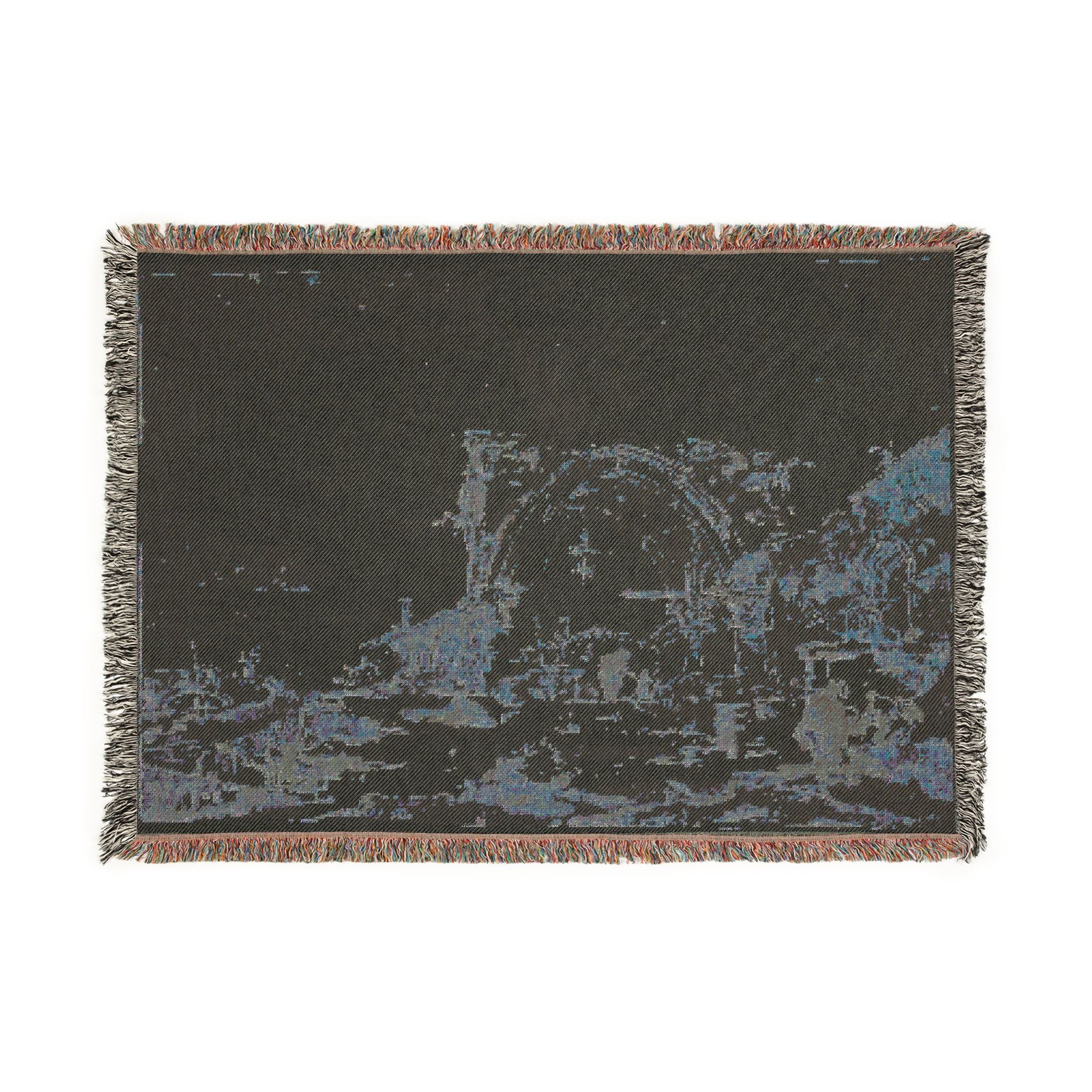Francesco Guardi - A Capriccio with a Ruined Gothic Arch | Woven Tapestry Blanket