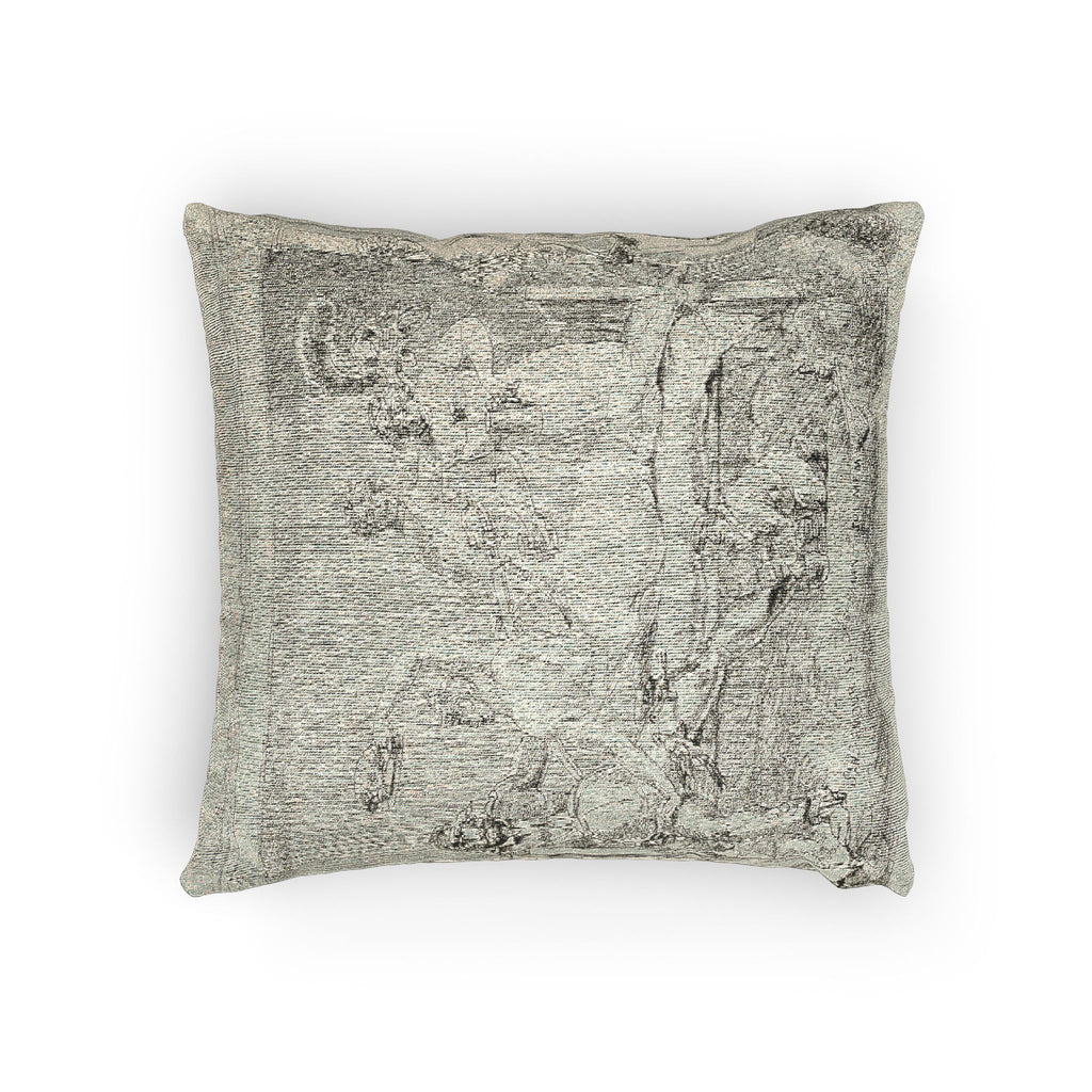 Jacques Louis David - Loveless Disarming Himself | Woven Pillow