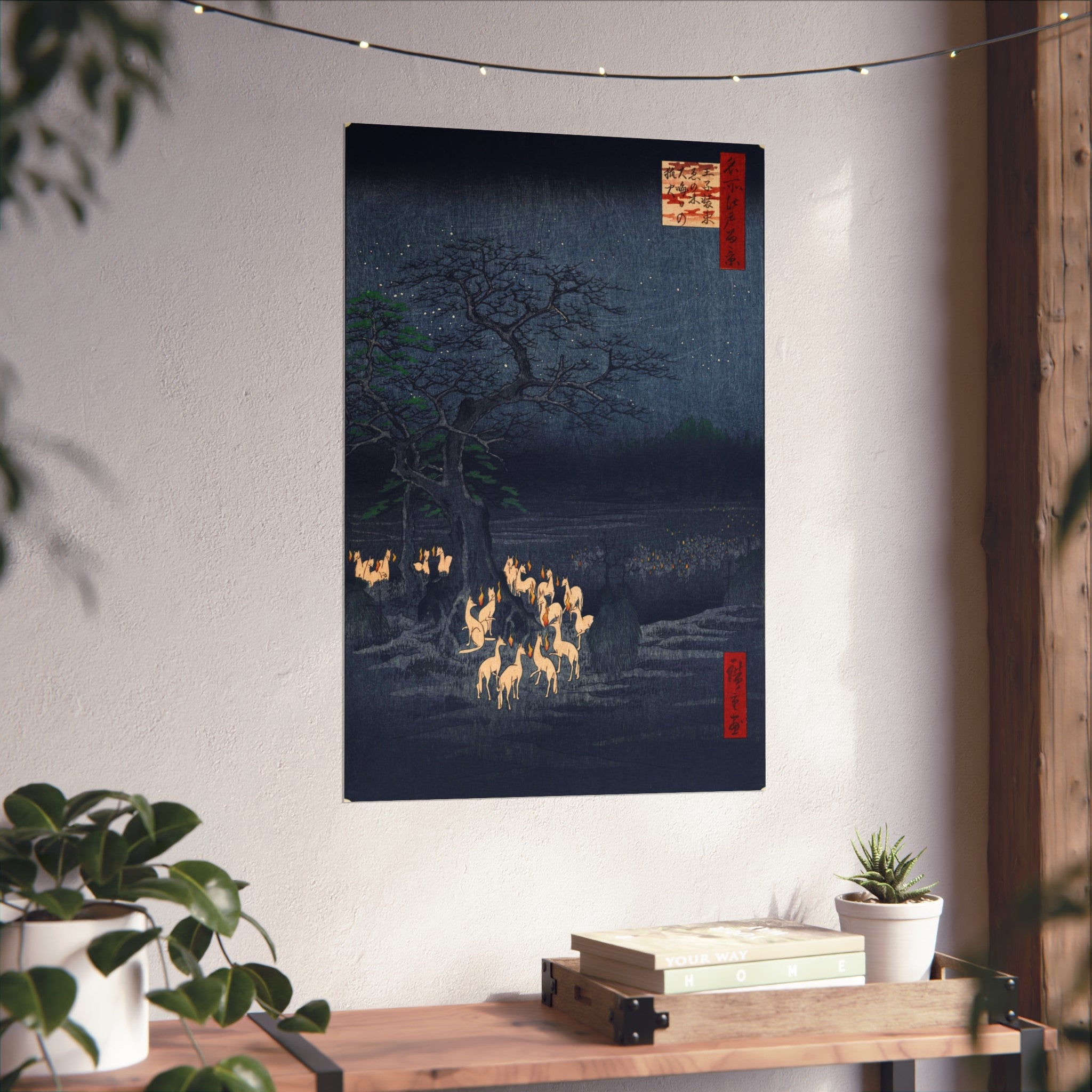 Utagawa Hiroshige - New Year's Eve Foxfires at Oji | Fine Art Poster