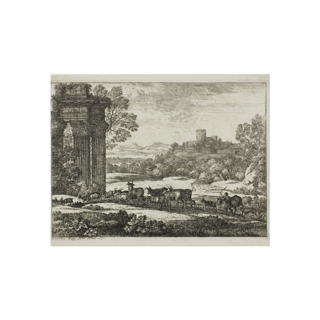 Claude Lorrain - The Herd Returning in Stormy Weather | Fine Art Poster