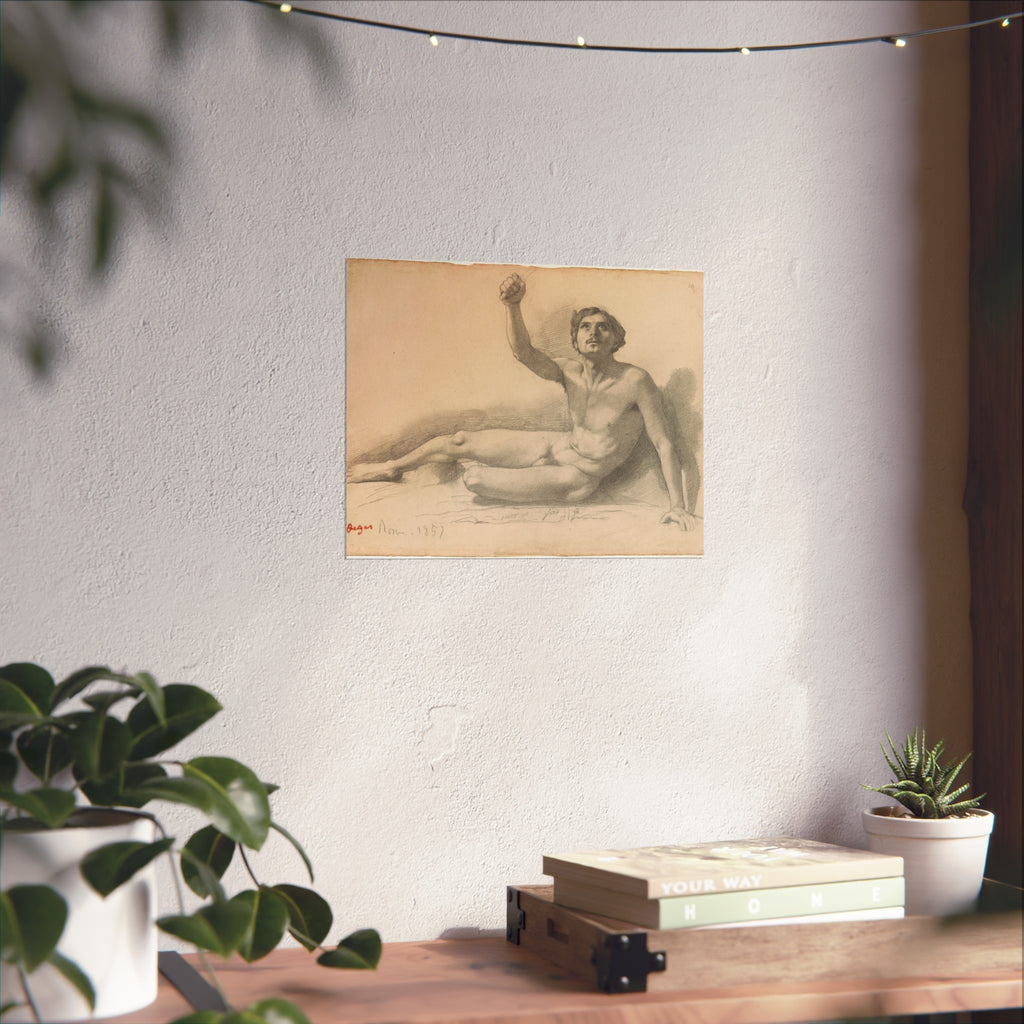 Hilaire Germain Edgar Degas - Study of a Male Nude | Fine Art Poster