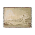 Imitator of Francesco Guardi - Bacino di San Marco with the Dogana del Mare and Santa Maria della Salute | Woven Tapestry Blanket