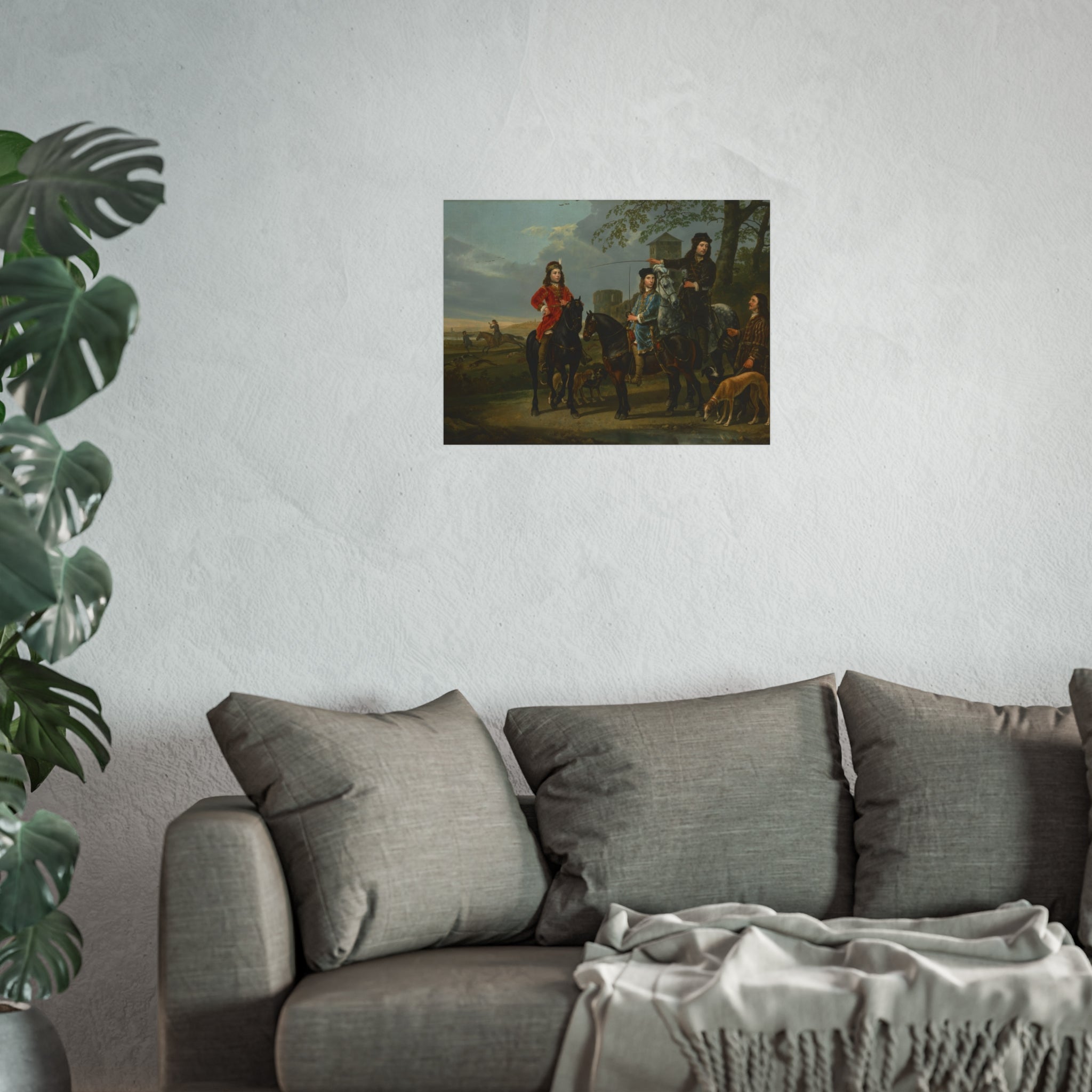 Equestrian Portrait of Cornelis (1639–1680) and Michiel Pompe van Meerdervoort (1638–1653) with Their Tutor and Coachman | Fine Art Poster