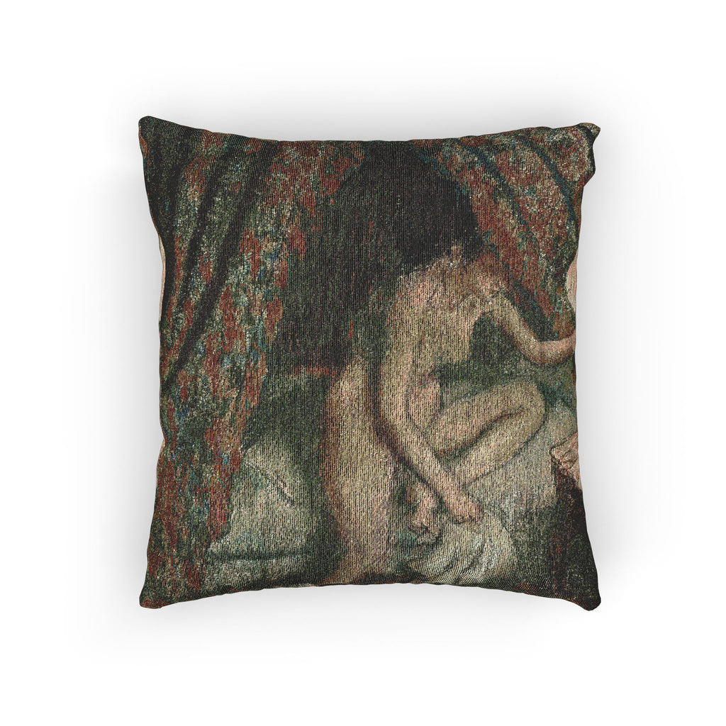 Hilaire Germain Edgar Degas - Retiring | Woven Pillow