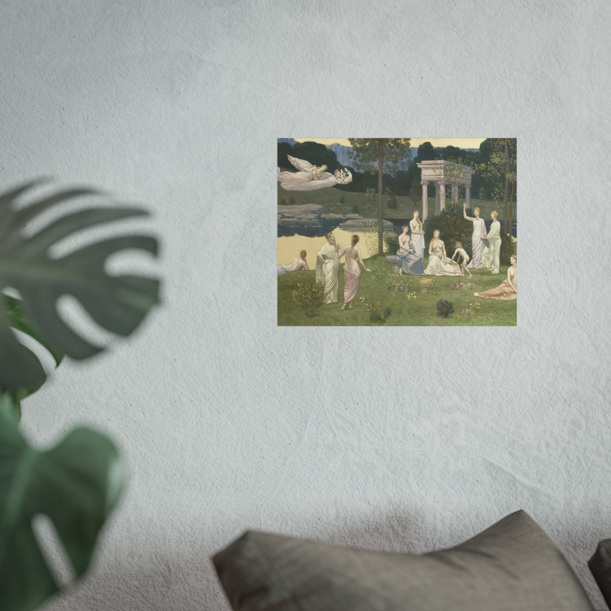 Pierre Puvis de Chavannes - The Sacred Grove, Beloved of the Arts and the Muses | Fine Art Poster