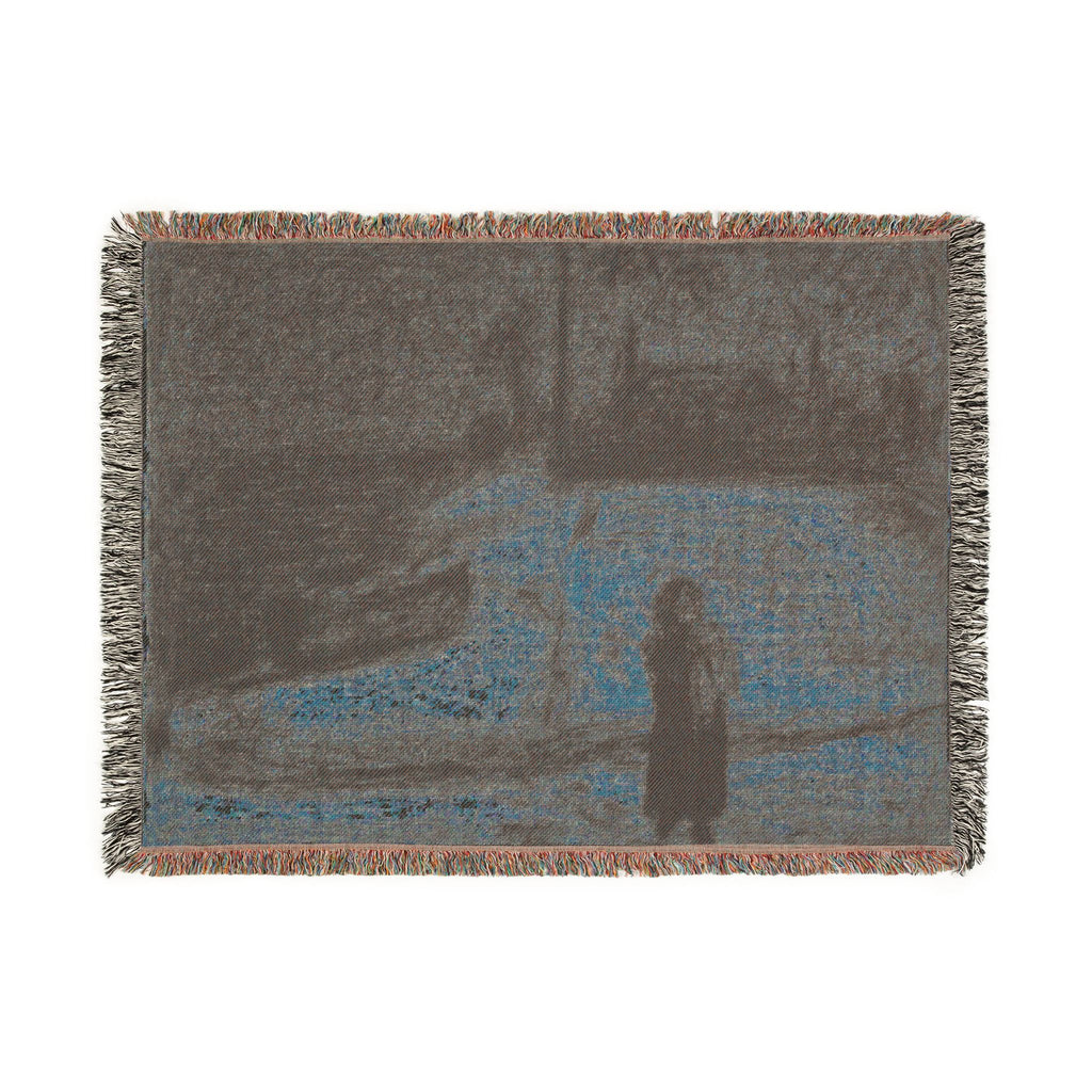 Georges Seurat - The Zone (Outside the City Walls) | Woven Tapestry Blanket