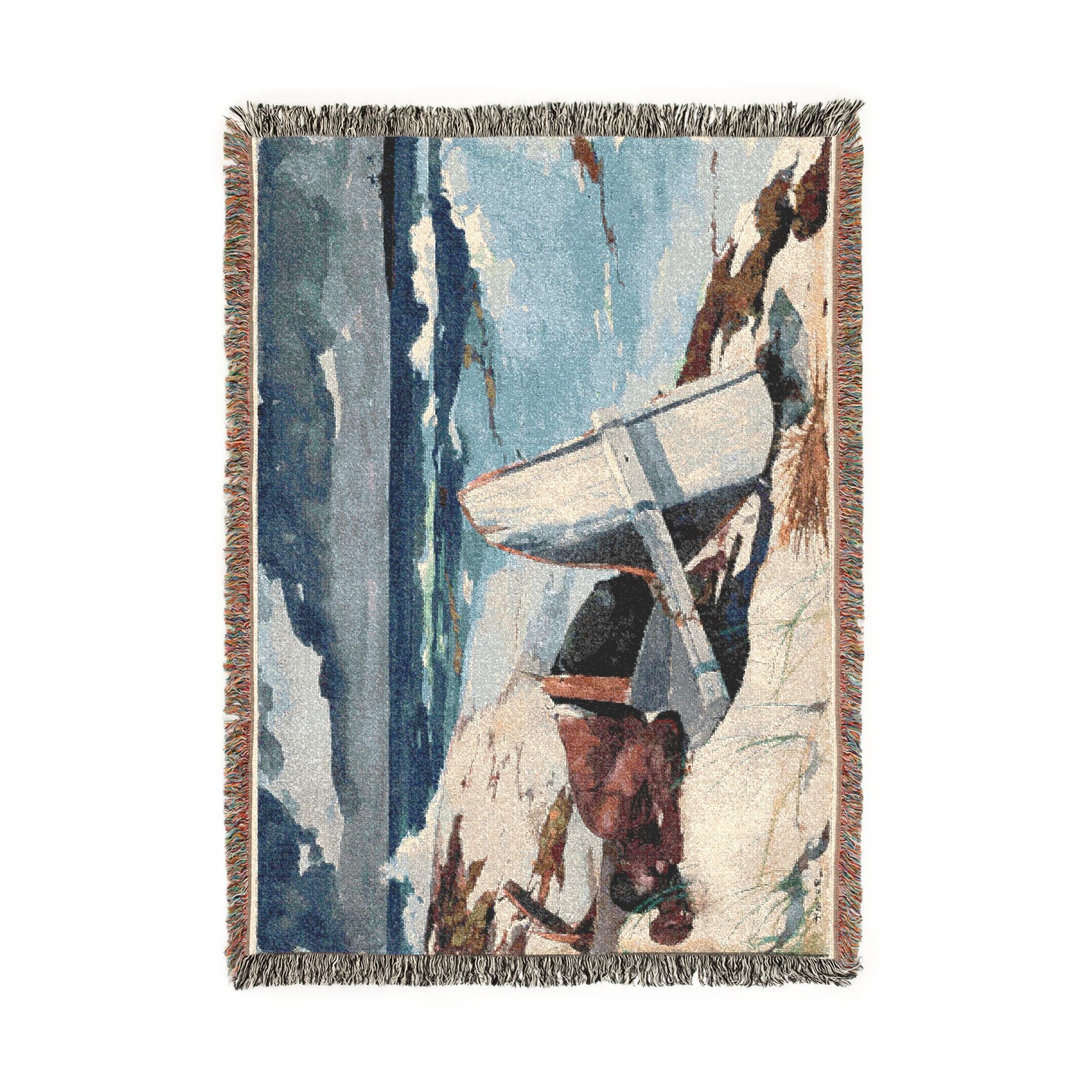 Winslow Homer - After the Hurricane, Bahamas | Woven Tapestry Blanket