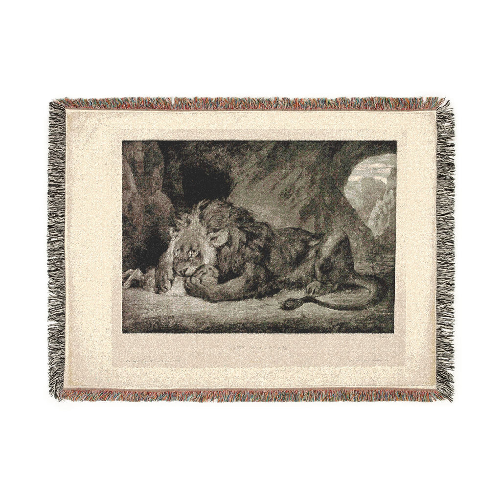 Eugène Delacroix - Lion of the Atlas Mountains | Woven Tapestry Blanket