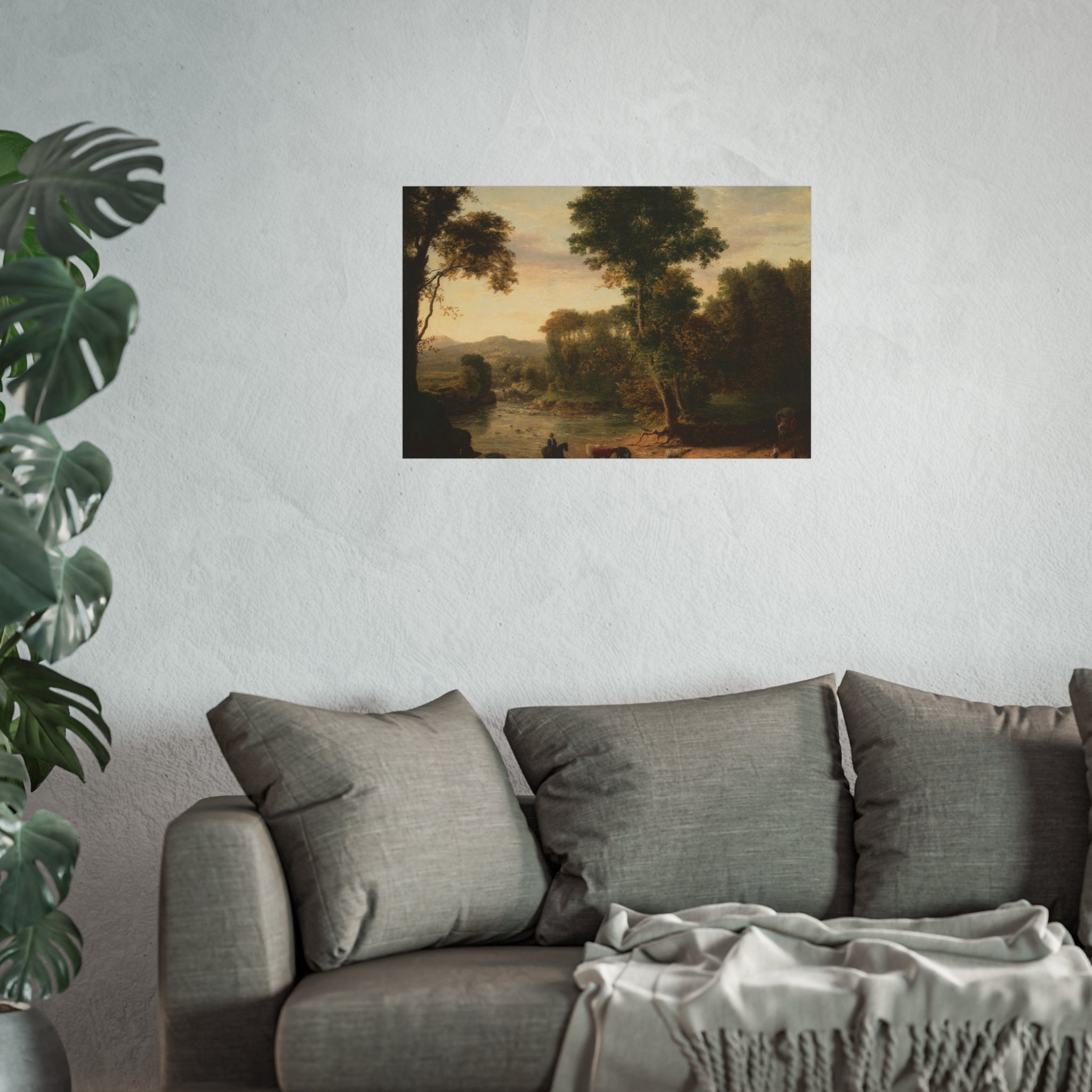 George Inness - Crossing the Ford | Fine Art Poster