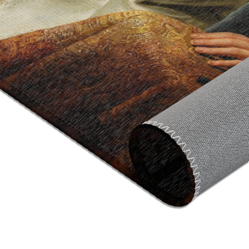 Judith at the Banquet of Holofernes (previously known as Artemisia), by Rembrandt, from Prado in Google Earth | Area Rug