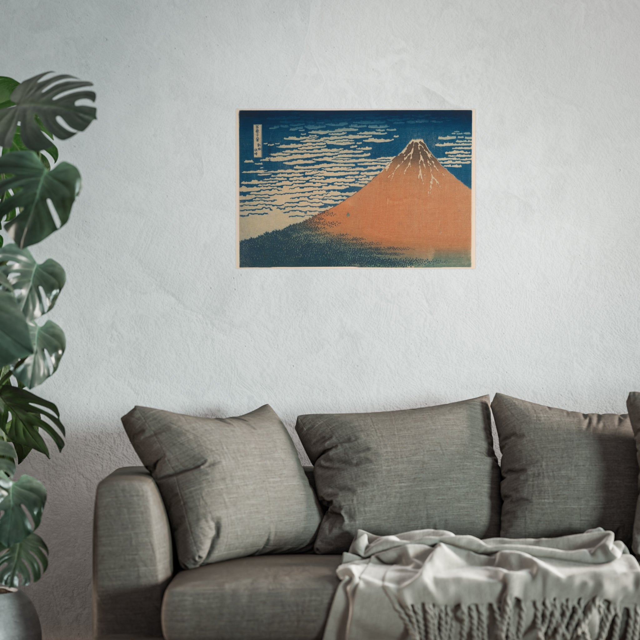 Katsushika Hokusai - Fine Wind, Clear Morning (Red Fuji) | Fine Art Poster