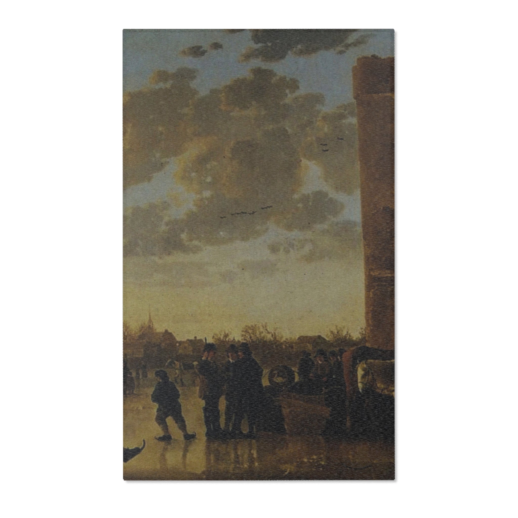 Schilderij, Aelbert Cuyp, met ruïne van Huis te Merwede (12091275046) | Area Rug