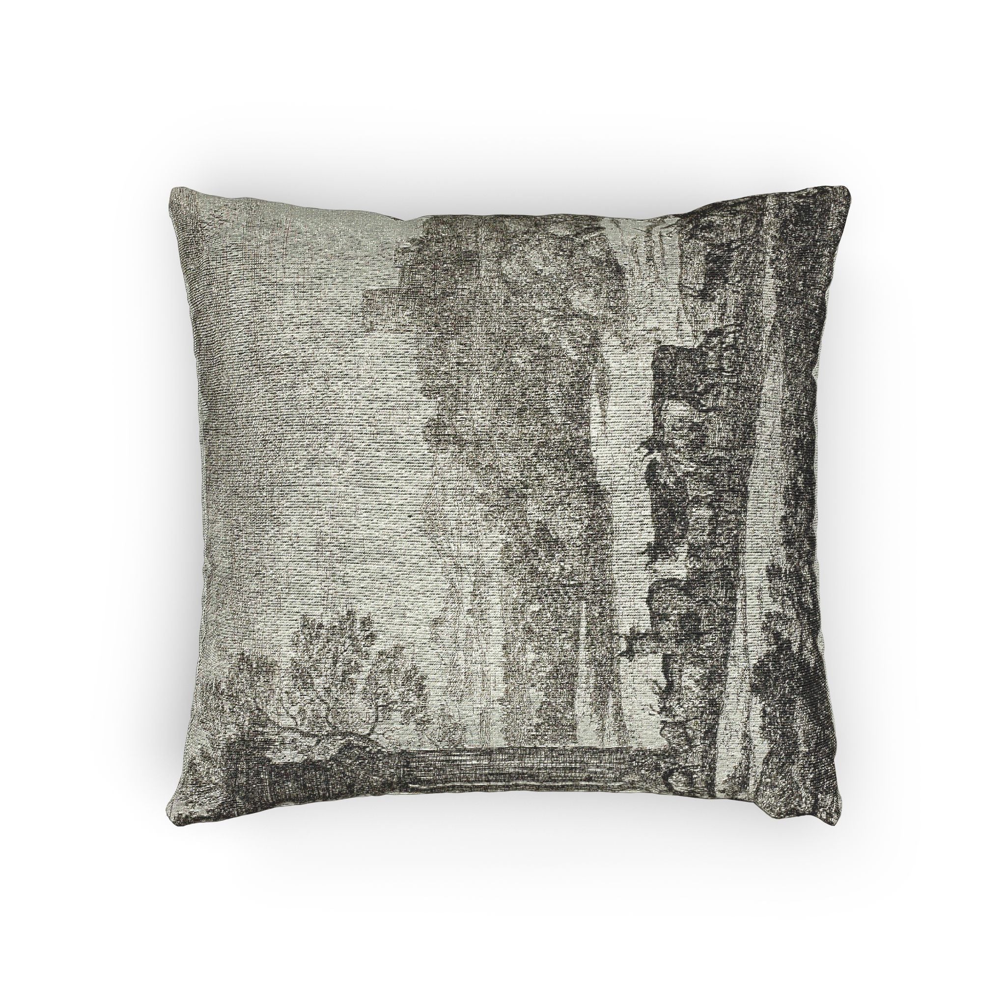 Claude Lorrain - The Herd Returning in Stormy Weather | Woven Pillow