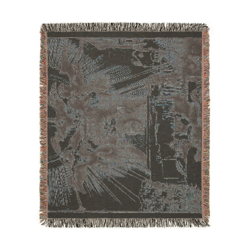 Rembrandt van Rijn - The Phoenix or The Statue Overthrown | Woven Tapestry Blanket