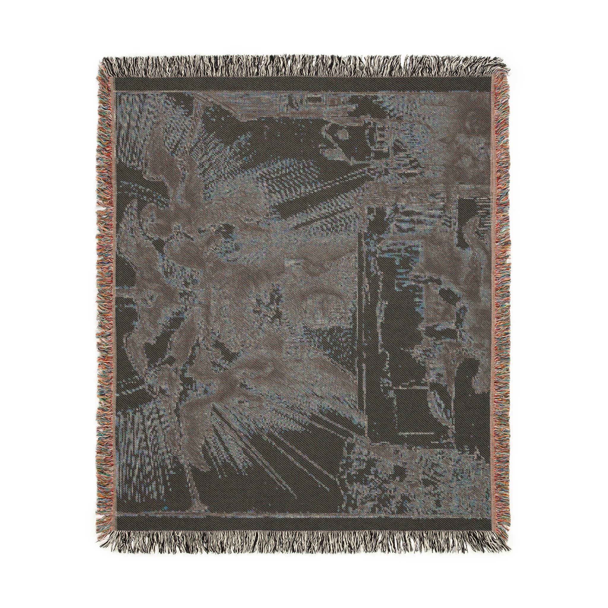 Rembrandt van Rijn - The Phoenix or The Statue Overthrown | Woven Tapestry Blanket