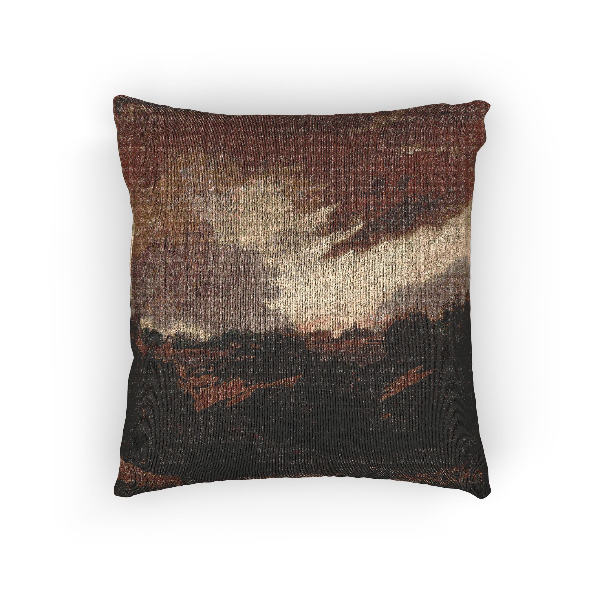 Style of John Constable - Hampstead, Stormy Sky | Woven Pillow