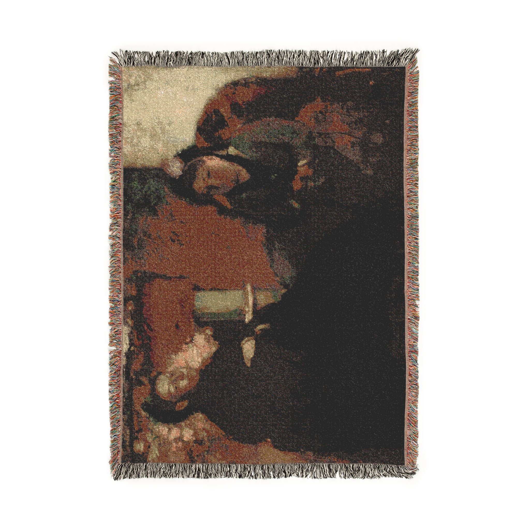 Hilaire Germain Edgar Degas - Portrait of Mme Lisle and Mme Loubens | Woven Tapestry Blanket