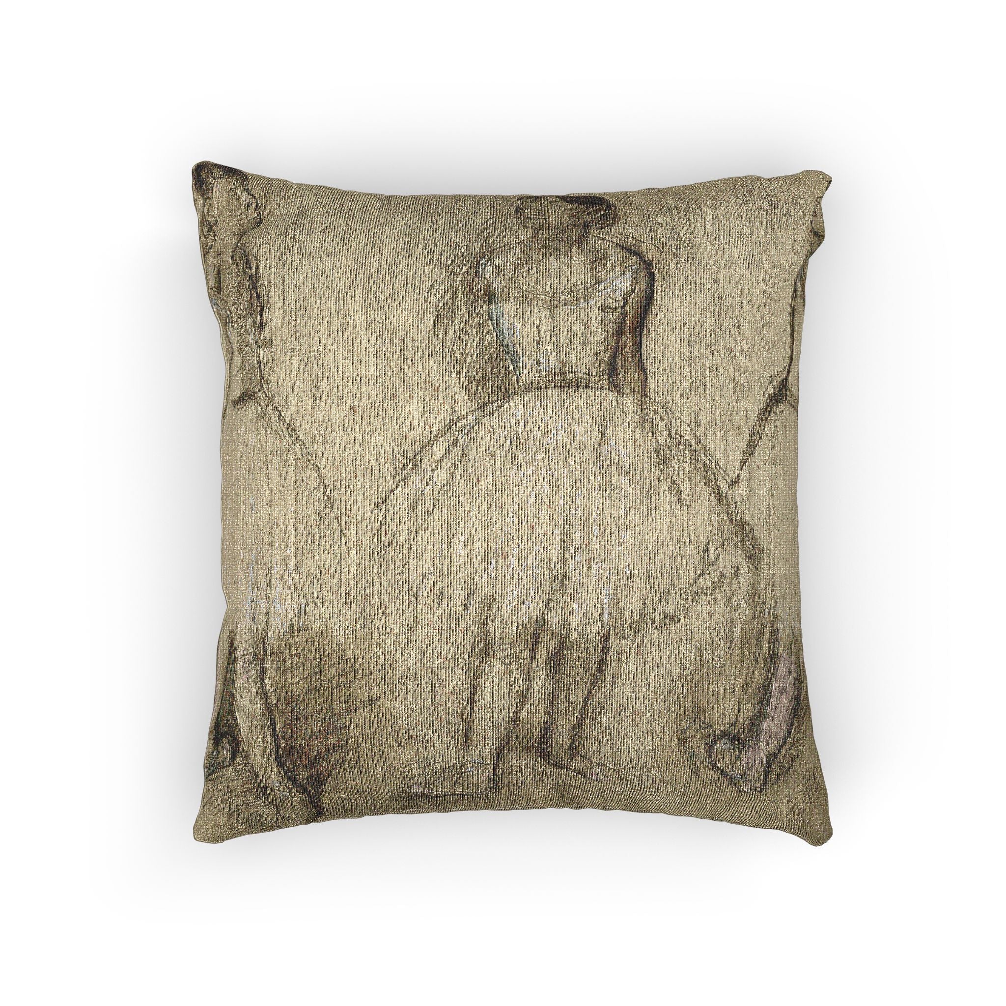 Hilaire Germain Edgar Degas - Three Studies of a Dancer in Fourth Position | Woven Pillow