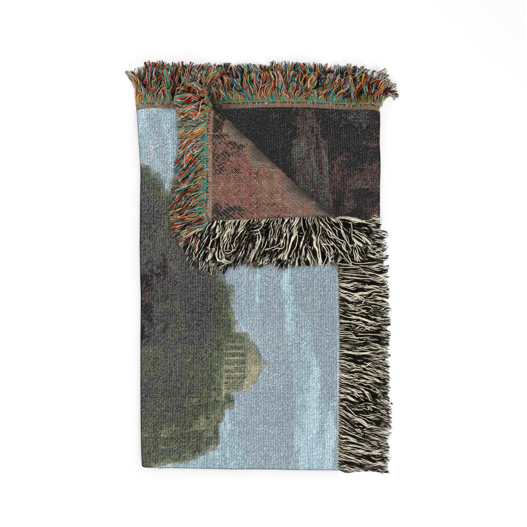 Claude Lorrain - View of Delphi with a Procession | Woven Tapestry Blanket