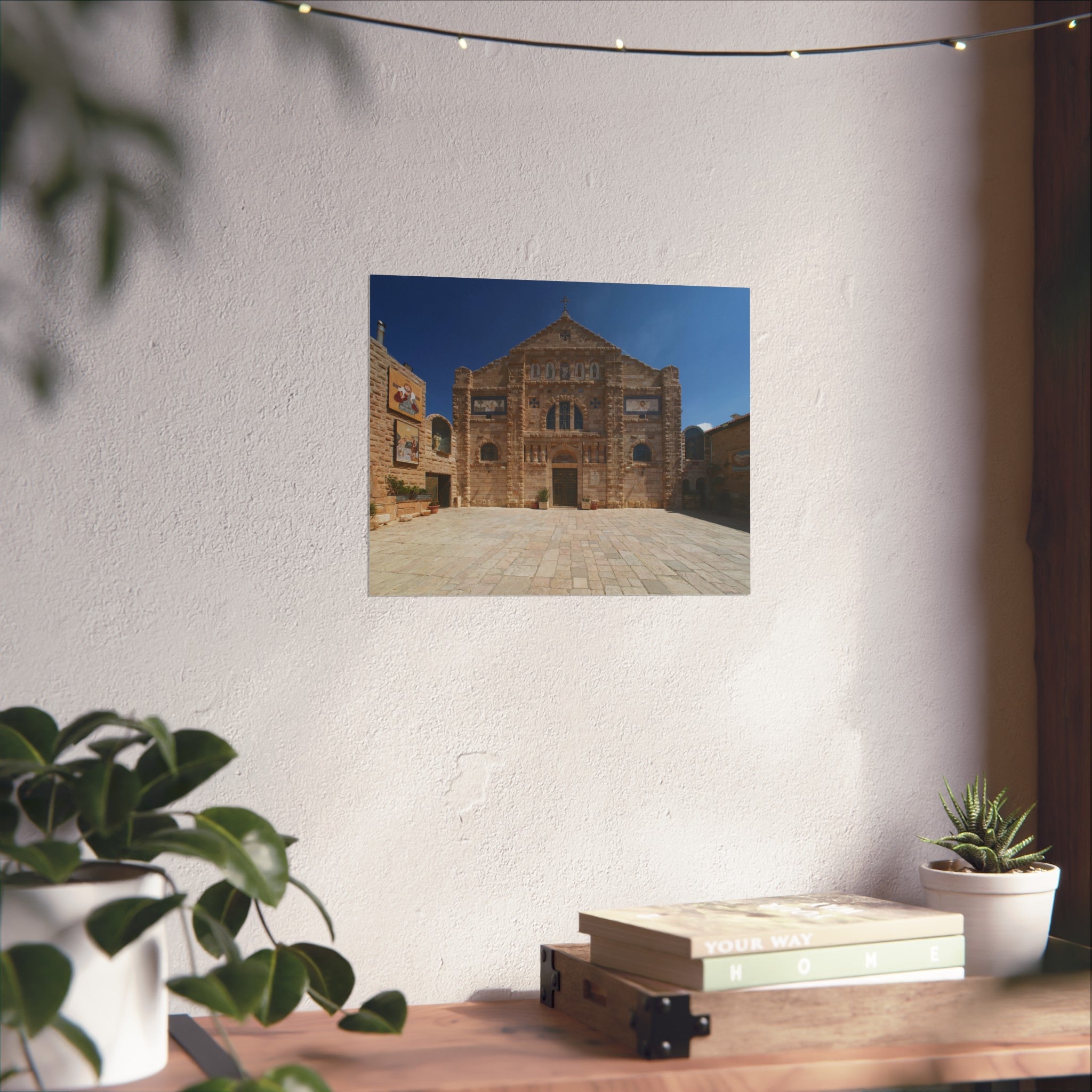 Shrine of the Beheading of Saint John the Baptist, Madaba, Jordan (دير اللاتين مادبا) | Fine Art Poster