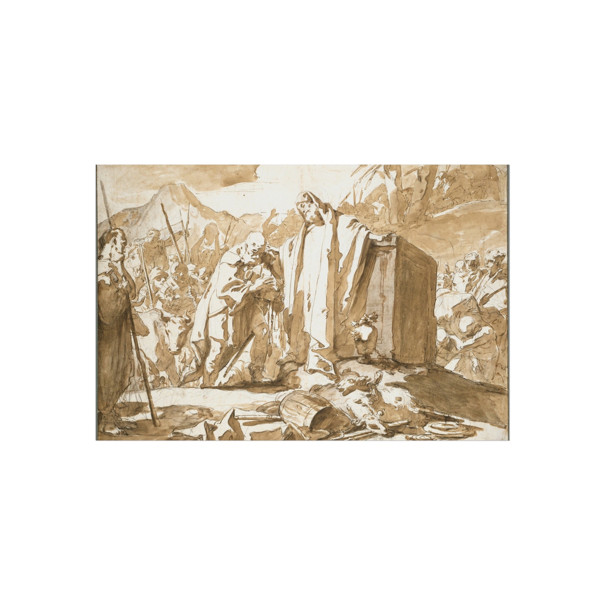Giovanni Battista Tiepolo - The Meeting of Abraham and Melchizedek | Fine Art Poster