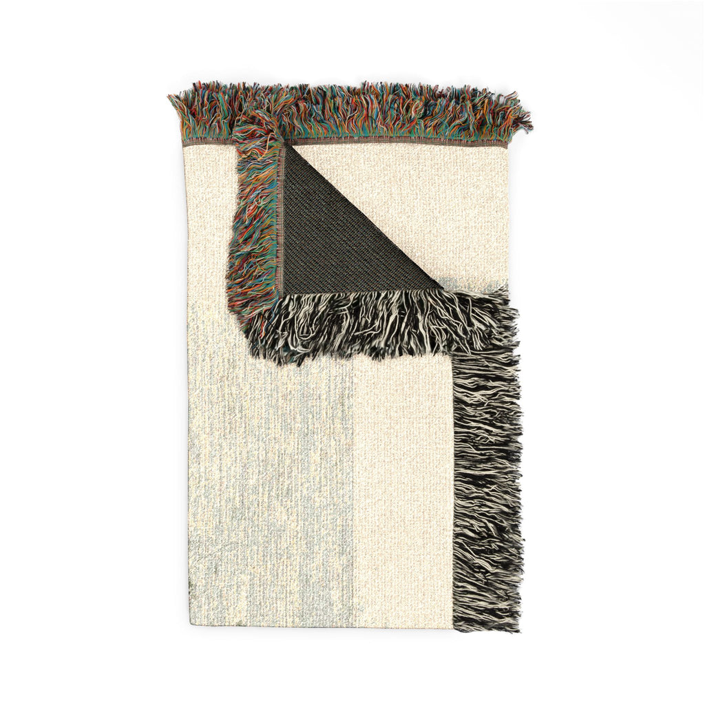 Canaletto - View of a Town on a River Bank, from Vedute | Woven Tapestry Blanket
