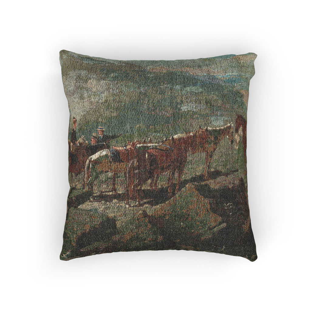 Winslow Homer - Mount Washington | Woven Pillow