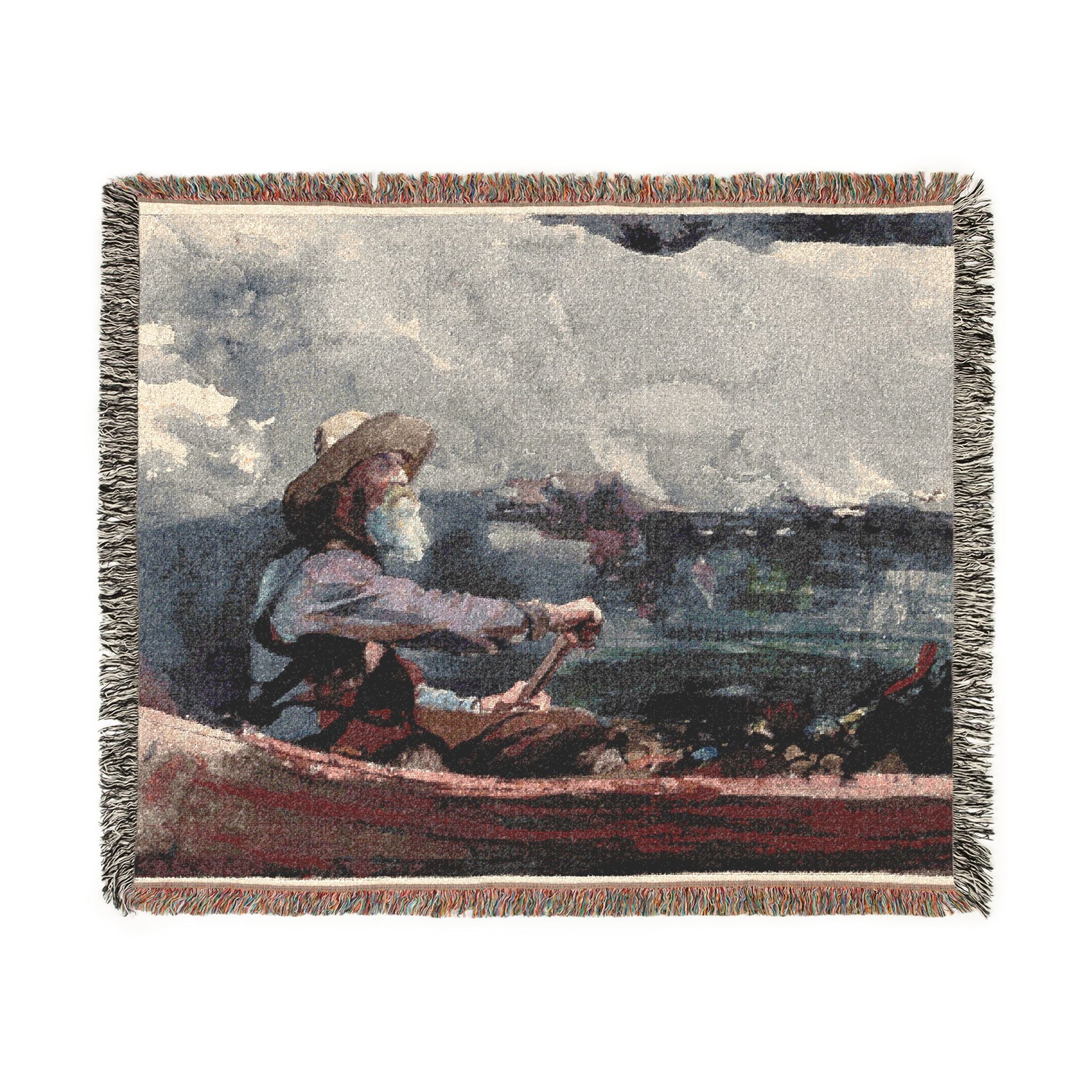 Adirondacks Guide Winslow Homer Tapestry Blanket