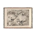 Francisco José de Goya y Lucientes - Bullfight in a divided ring, from The Bulls of Bordeaux | Woven Tapestry Blanket