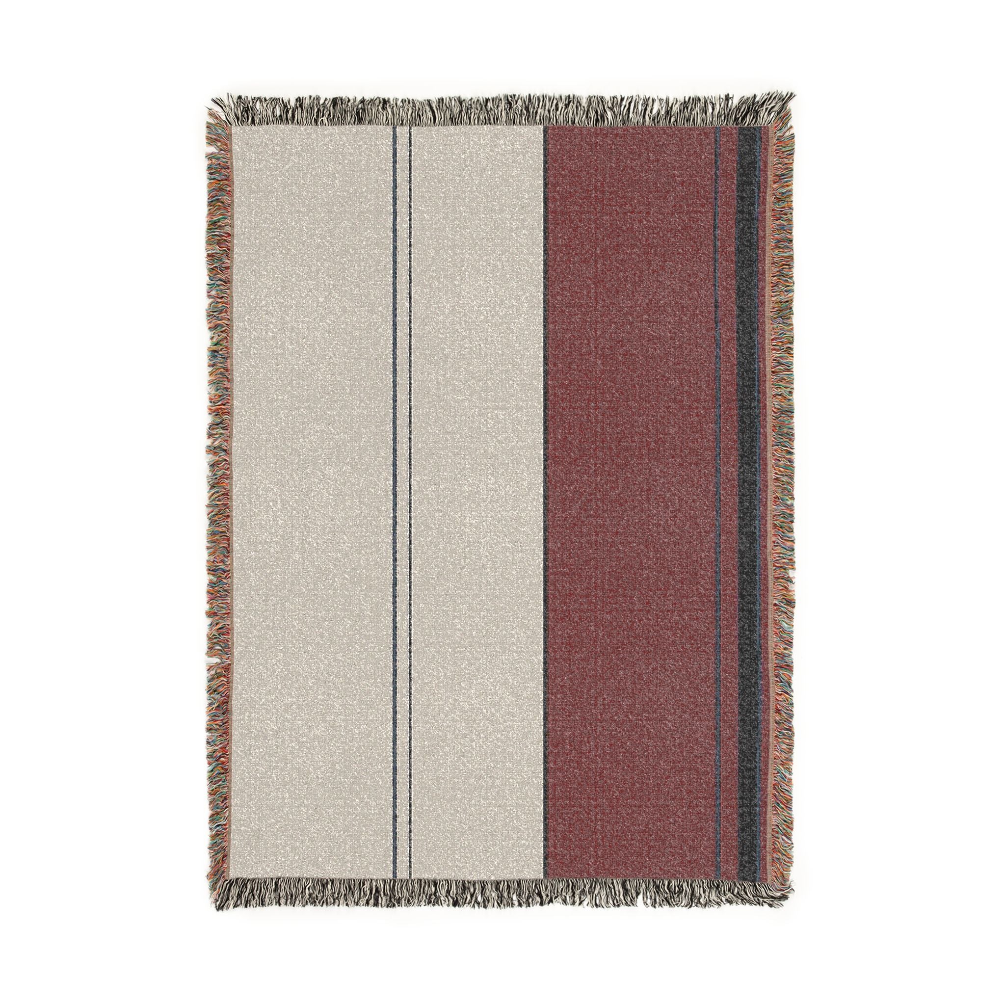Orchard Throw — Stone · Fig · Slate