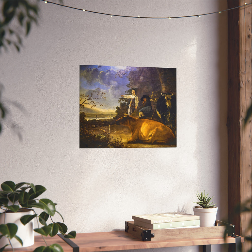 Aelbert Cuyp - Cattle with Shepherds | Fine Art Poster