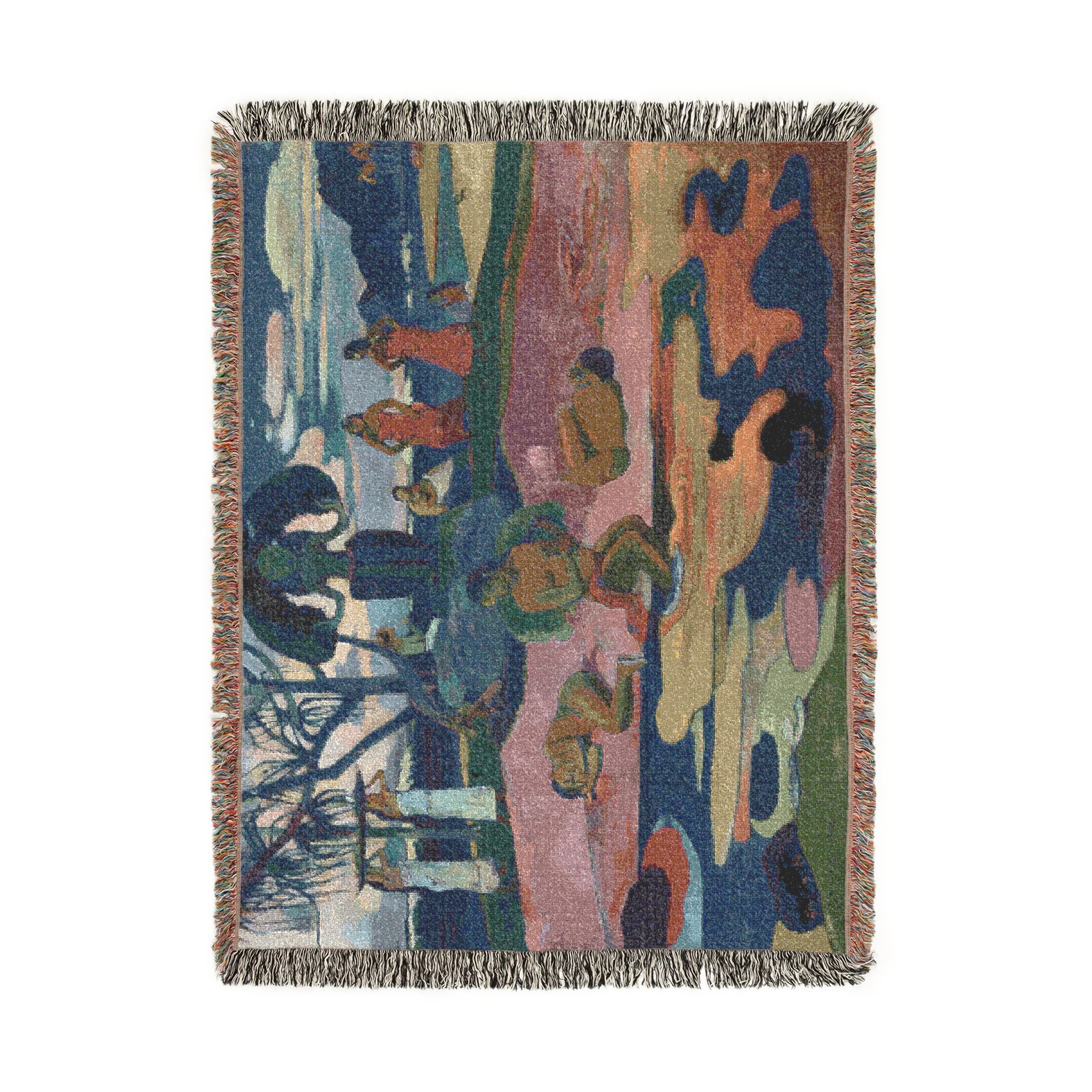 Paul Gauguin - Mahana no atua (Day of the God) | Woven Tapestry Blanket