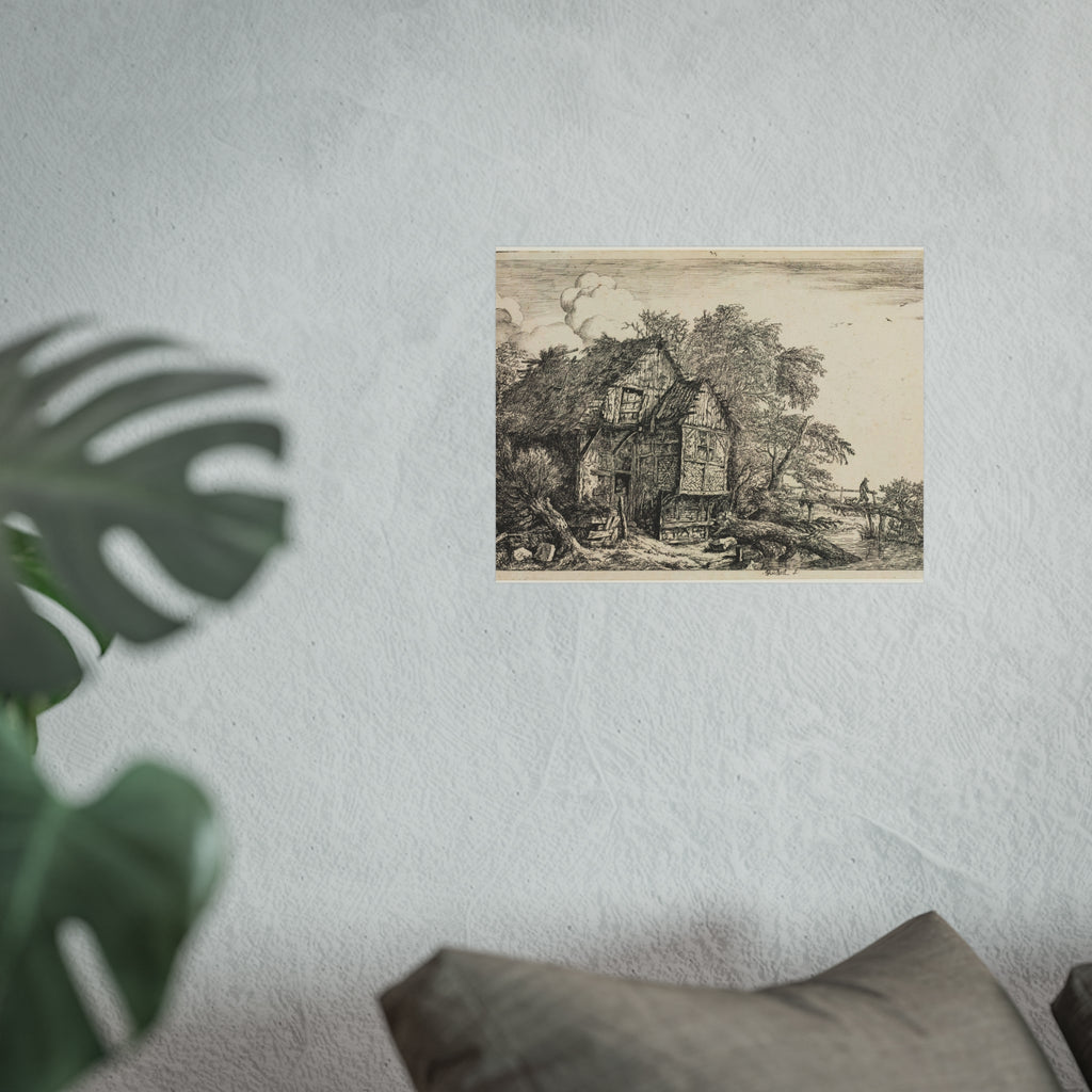 Jacob van Ruisdael - The Little Bridge | Fine Art Poster