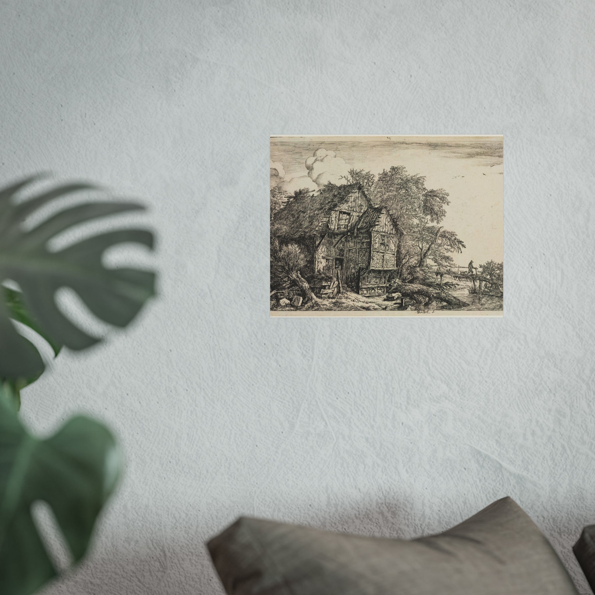 Jacob van Ruisdael - The Little Bridge | Fine Art Poster