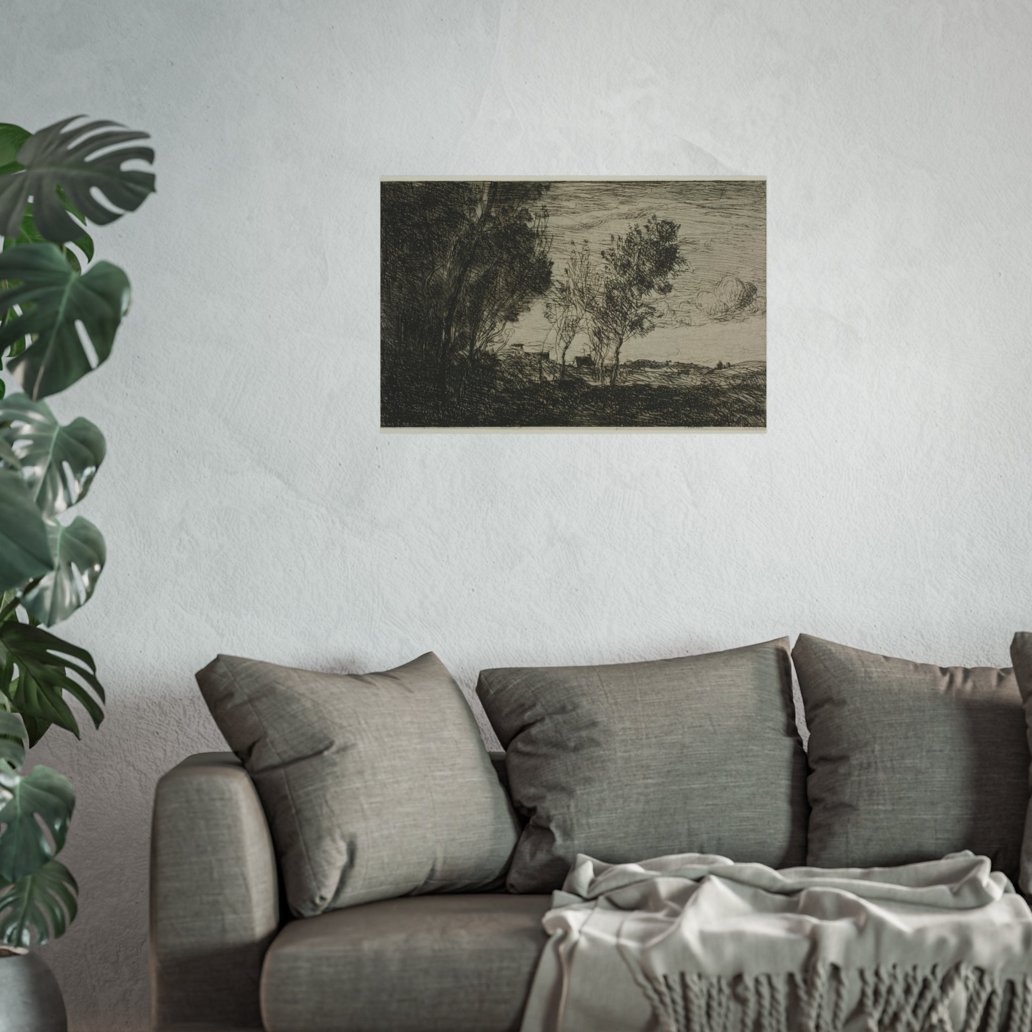 Jean Baptiste Camille Corot - In the Dunes Souvenir of the Woods of the Hague | Fine Art Poster