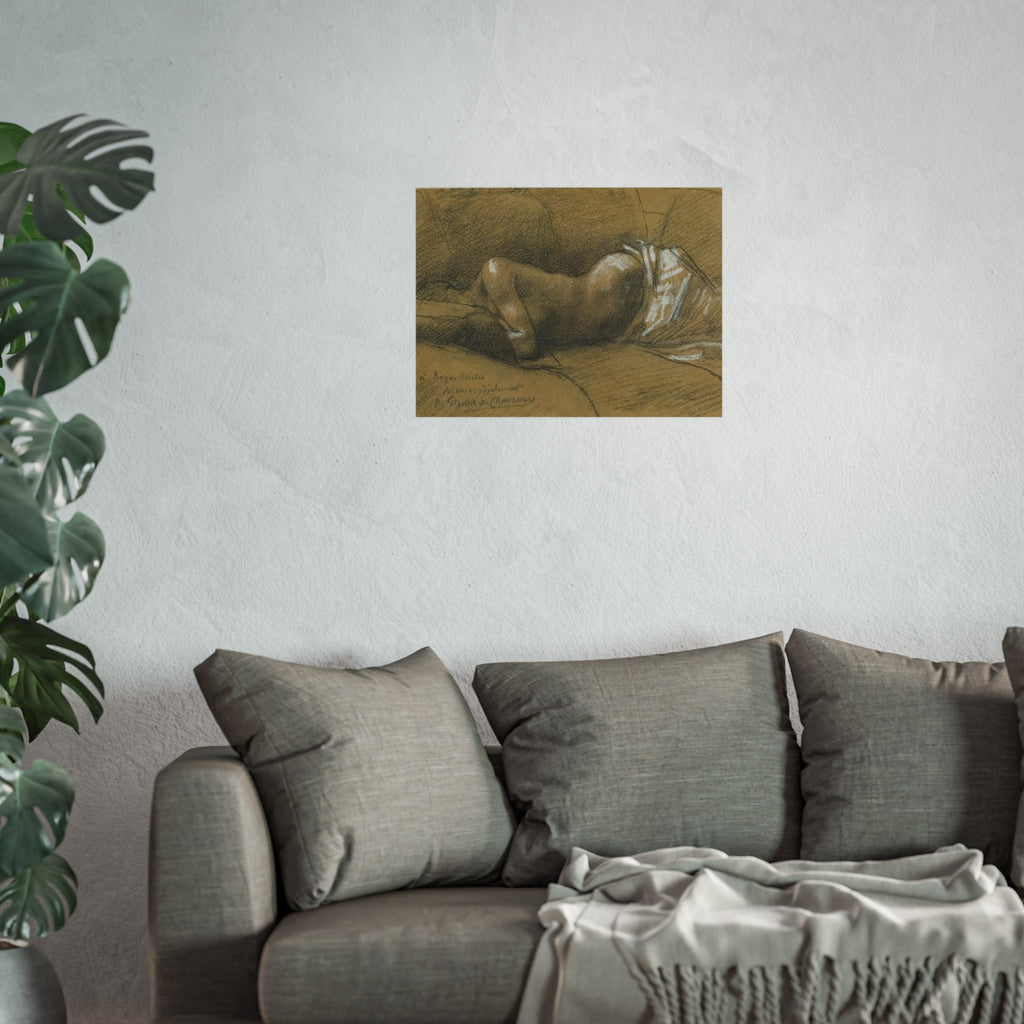 Pierre Puvis de Chavannes - Study of a Sleeping Woman | Fine Art Poster