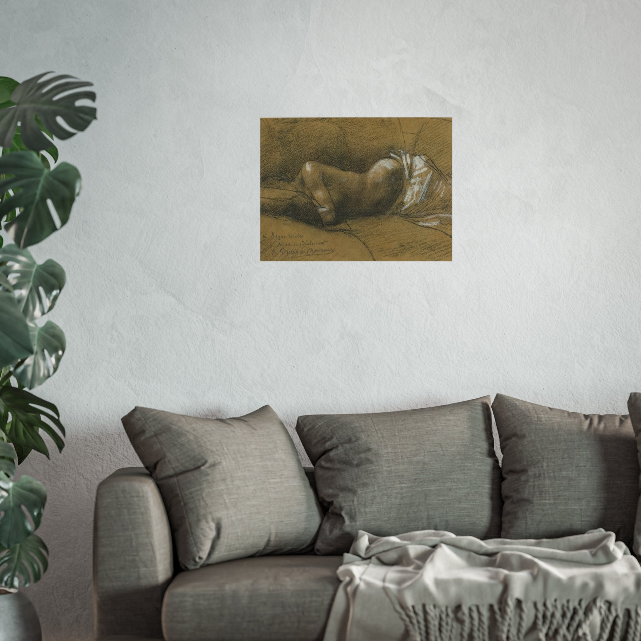 Pierre Puvis de Chavannes - Study of a Sleeping Woman | Fine Art Poster