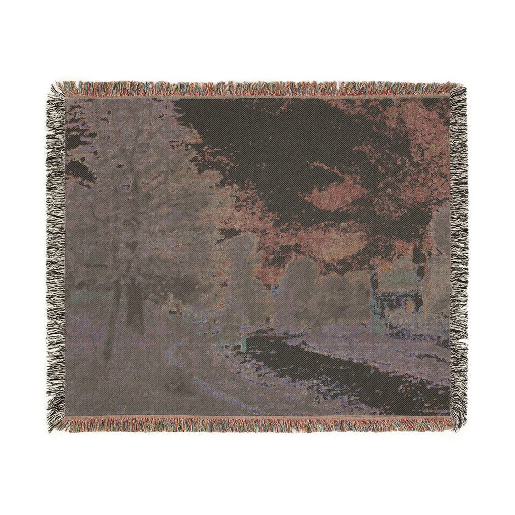 Alfred Sisley - A Turn in the Road | Woven Tapestry Blanket