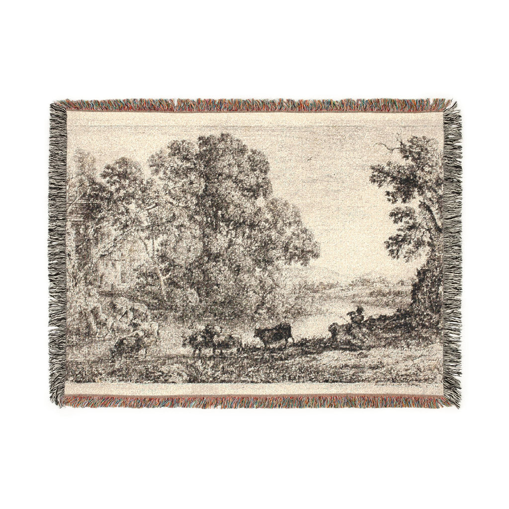 Claude Lorrain - The Cowherd | Woven Tapestry Blanket