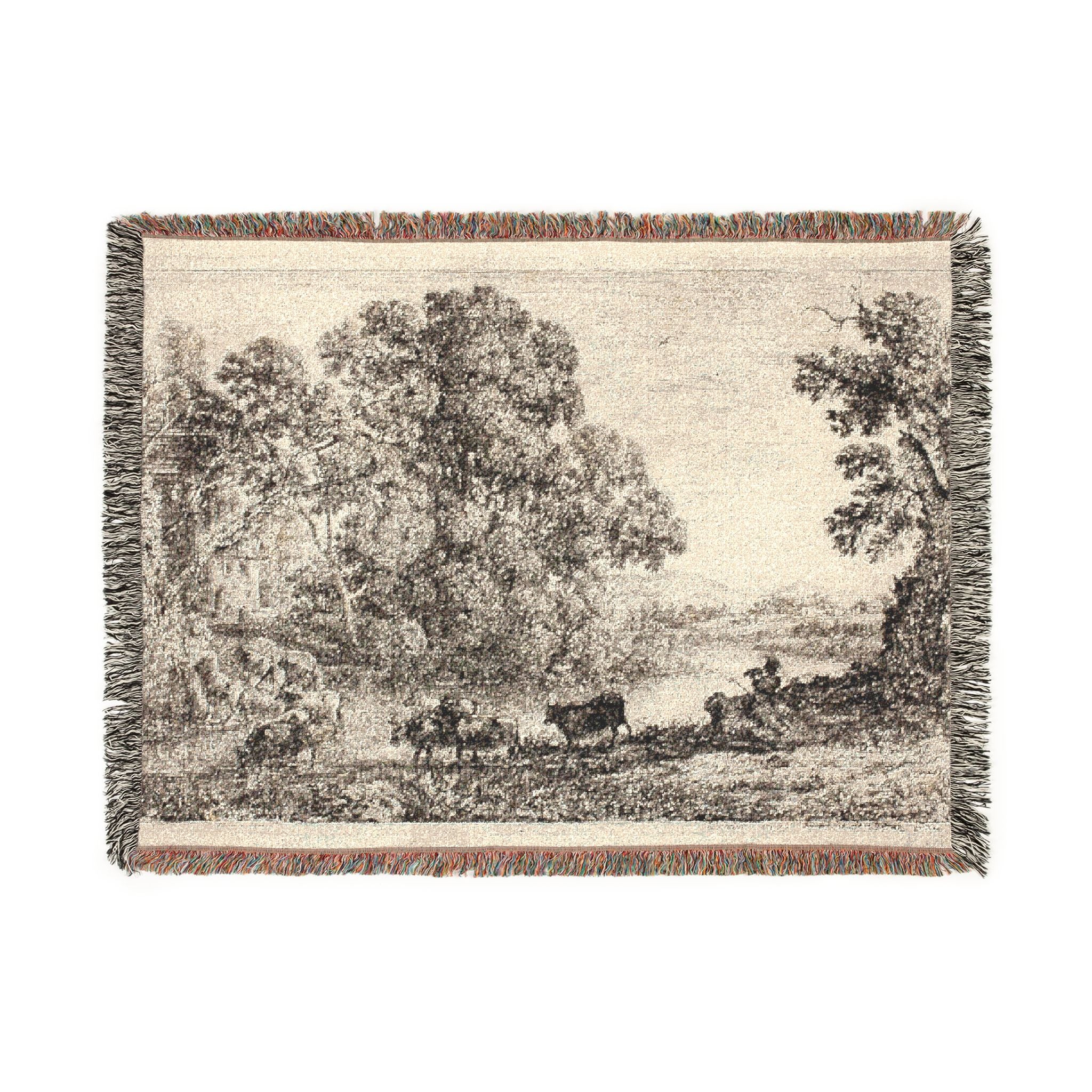 Claude Lorrain - The Cowherd | Woven Tapestry Blanket