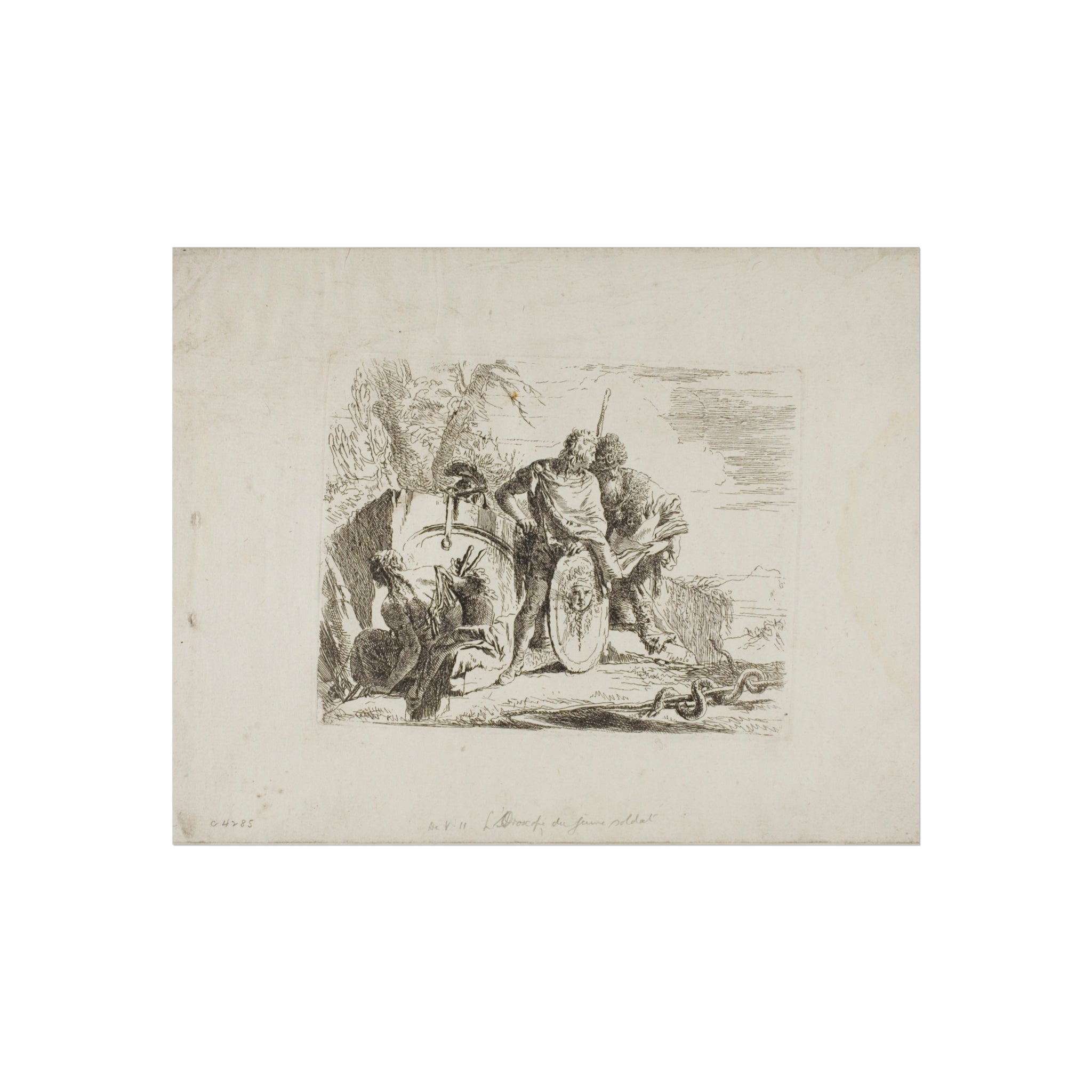 Giovanni Battista Tiepolo - The Astrologer and the Young Soldier, from Capricci | Fine Art Poster