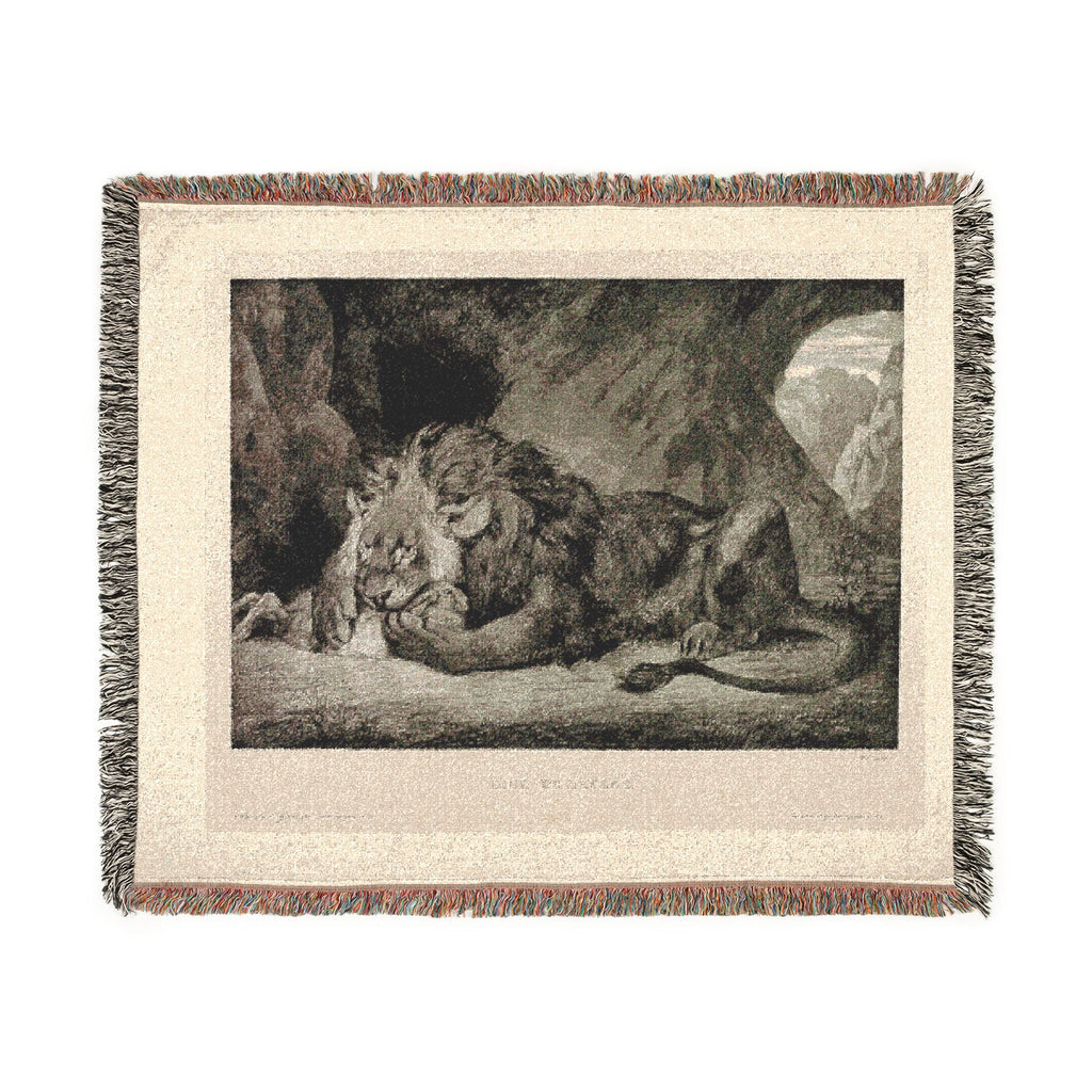 Eugène Delacroix - Lion of the Atlas Mountains | Woven Tapestry Blanket