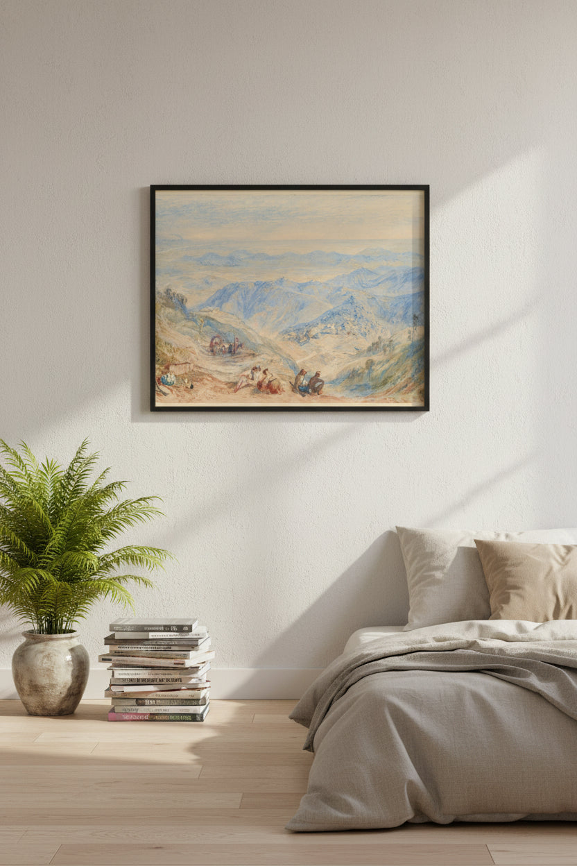 Mussooree and the Dhoon from Landour J. M. W. Turner Fine Art Poster