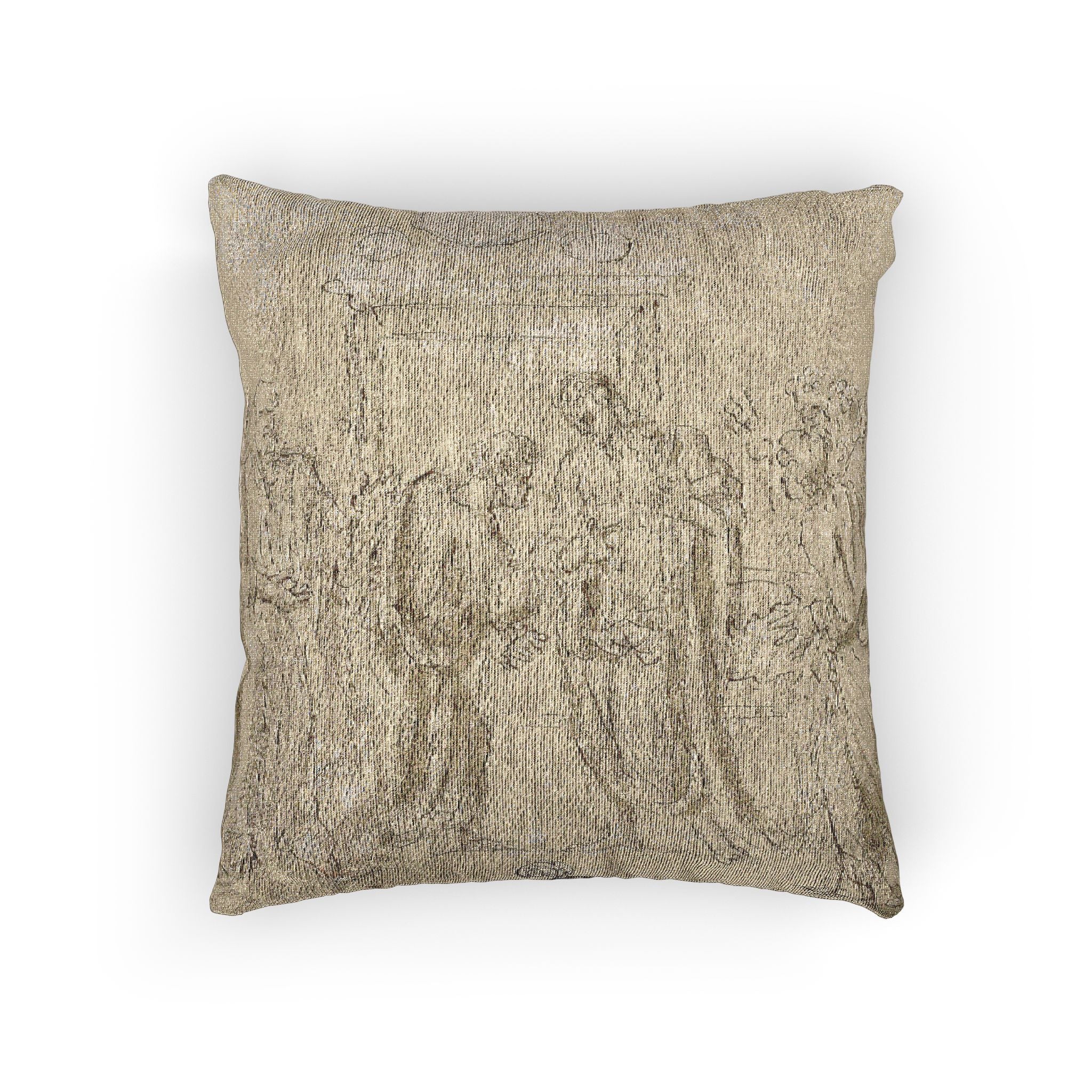 Style of Nicolas Poussin - The Incredulity of Saint Thomas (recto); Sketches of Figures (verso) | Woven Pillow