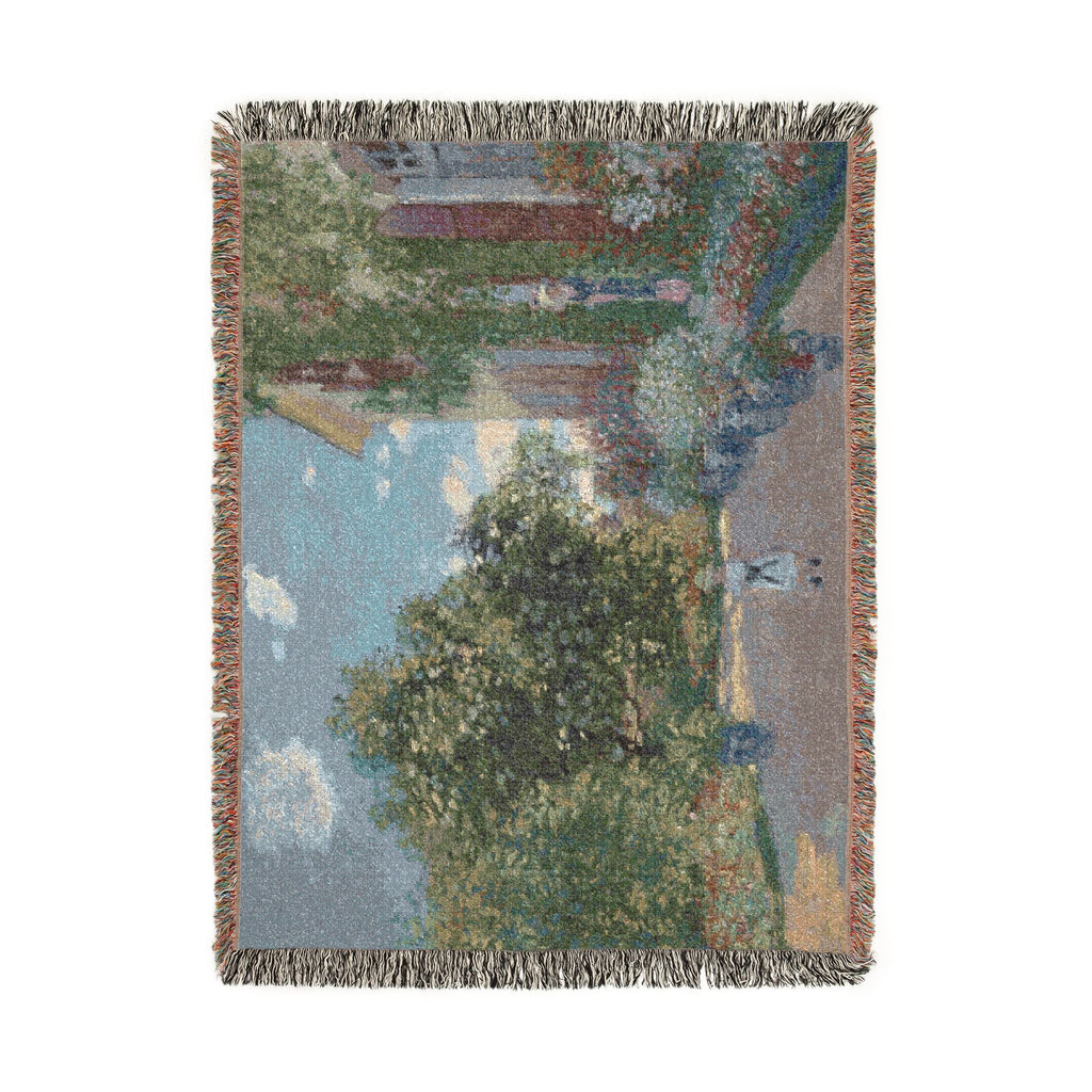 Claude Monet - The Artist's House at Argenteuil | Woven Tapestry Blanket