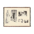 Eugène Delacroix - Sheet of Sketches | Woven Tapestry Blanket