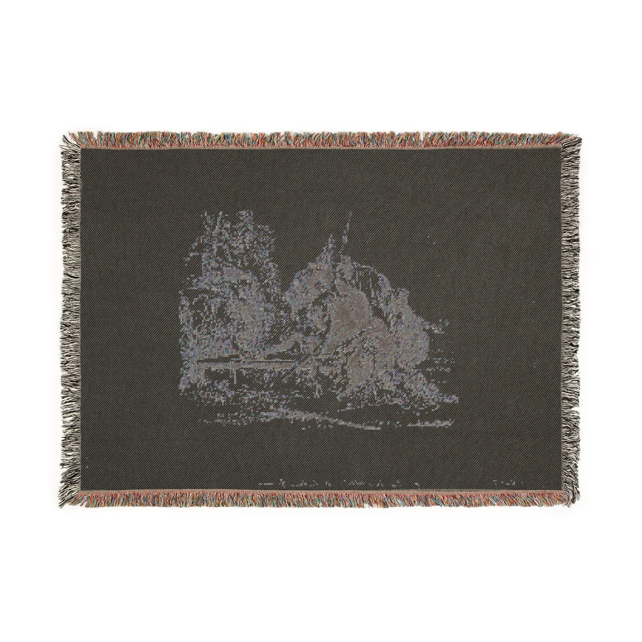 Giovanni Battista Tiepolo - Two Soldiers and Two Women, from Capricci | Woven Tapestry Blanket
